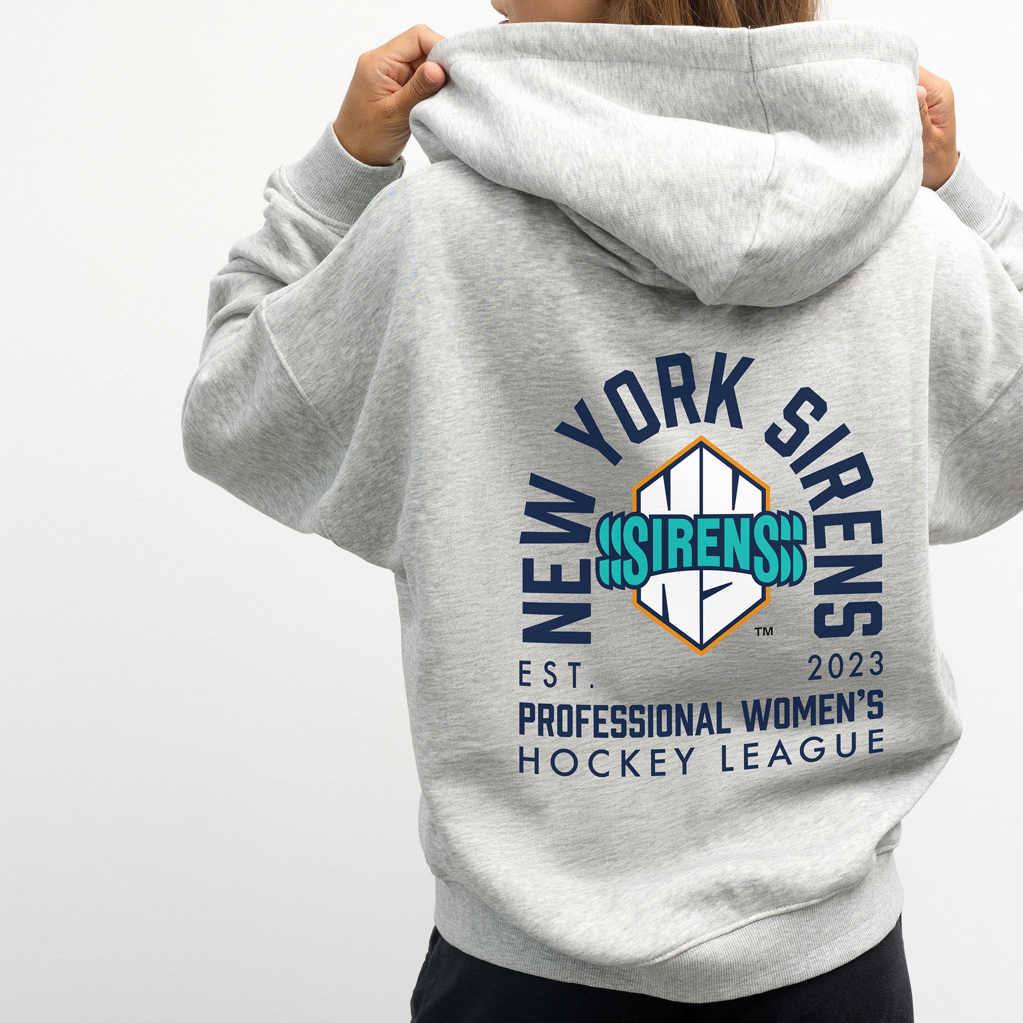 Adult New York Sirens Line Change Zip - Up Hoodie - Hoodie in S