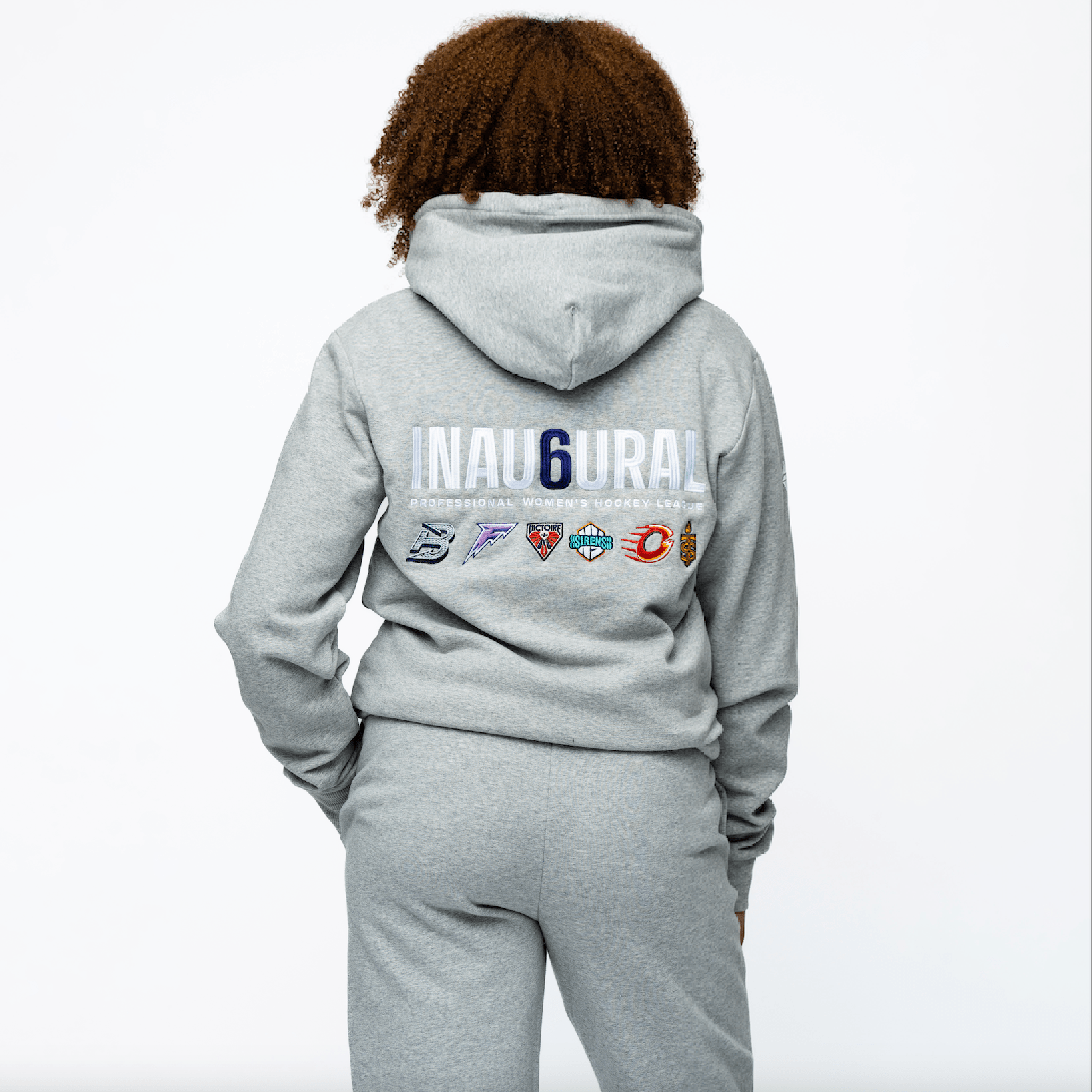 PWHL Adult Royalty Inau6ural 6 Cloud Hoodie - Hoodie in Gray