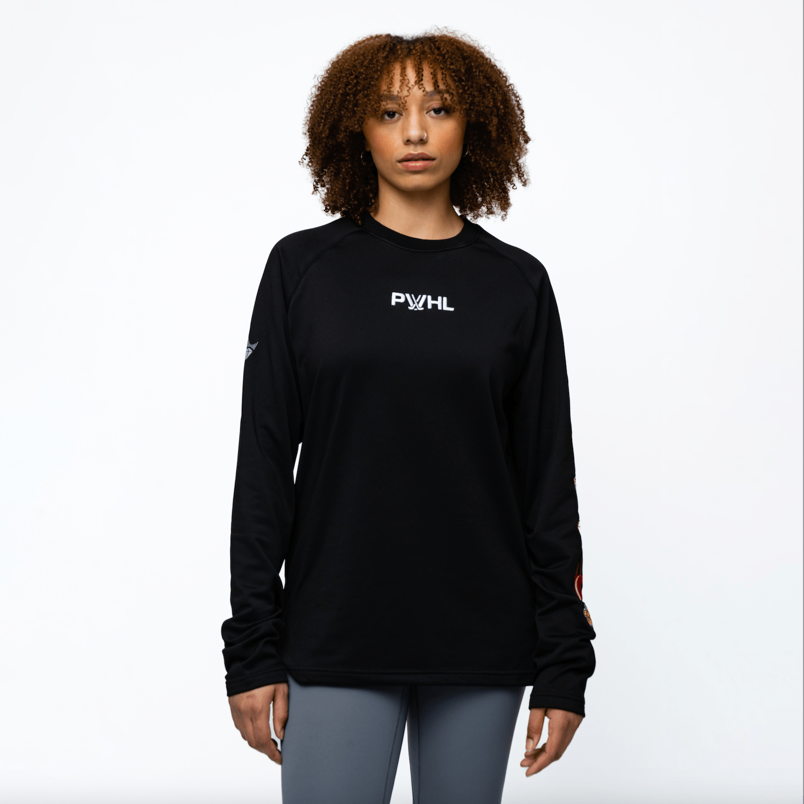 PWHL Adult Royalty Inau6ural 6 HOF Crew - Crewneck in Black