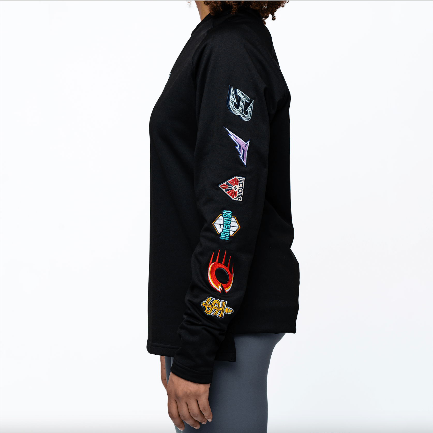 PWHL Adult Royalty Inau6ural 6 HOF Crew - Crewneck in Black