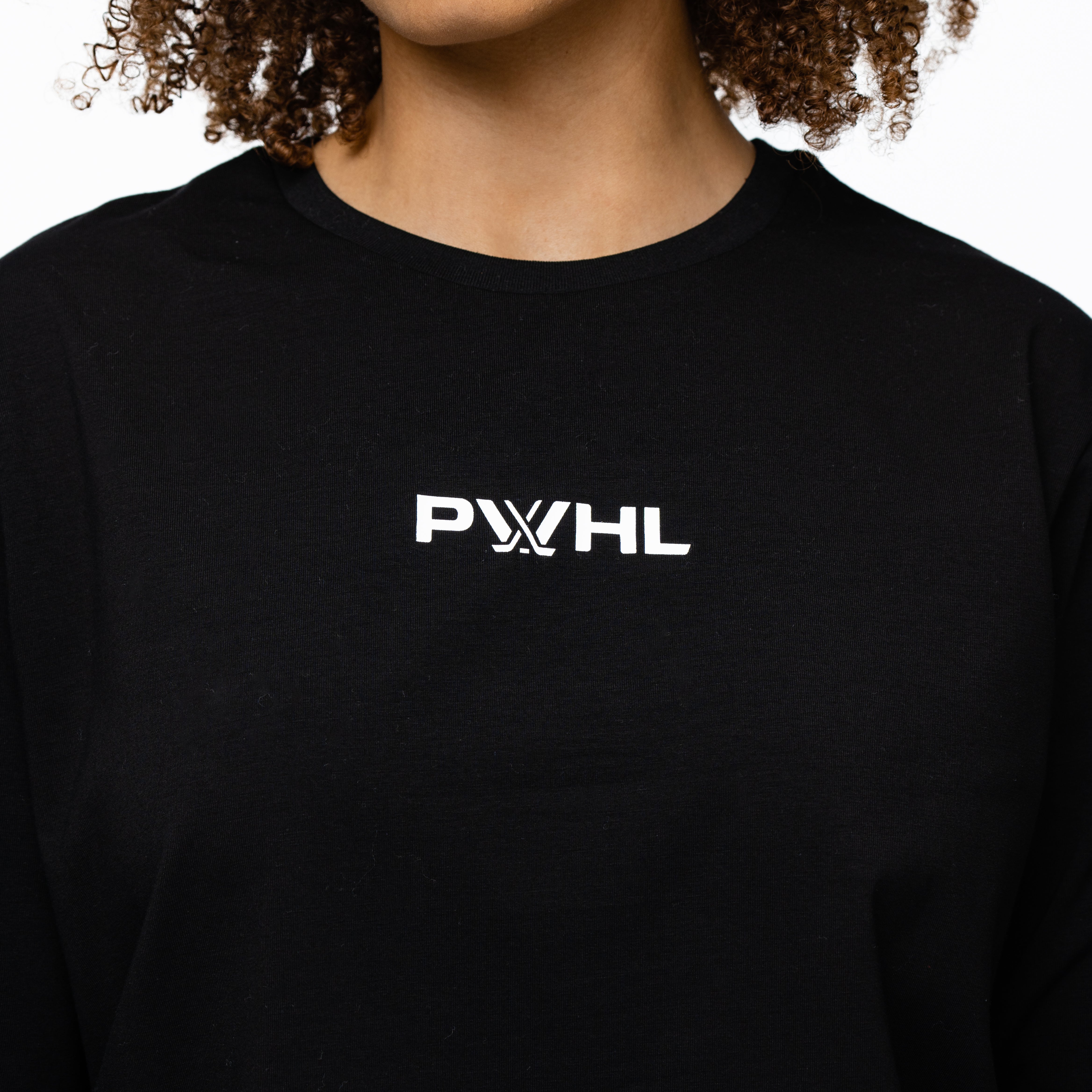 PWHL Adult Royalty Inau6ural 6 Sideline Long Sleeve Shirt - Long Sleeve T-Shirt in Black