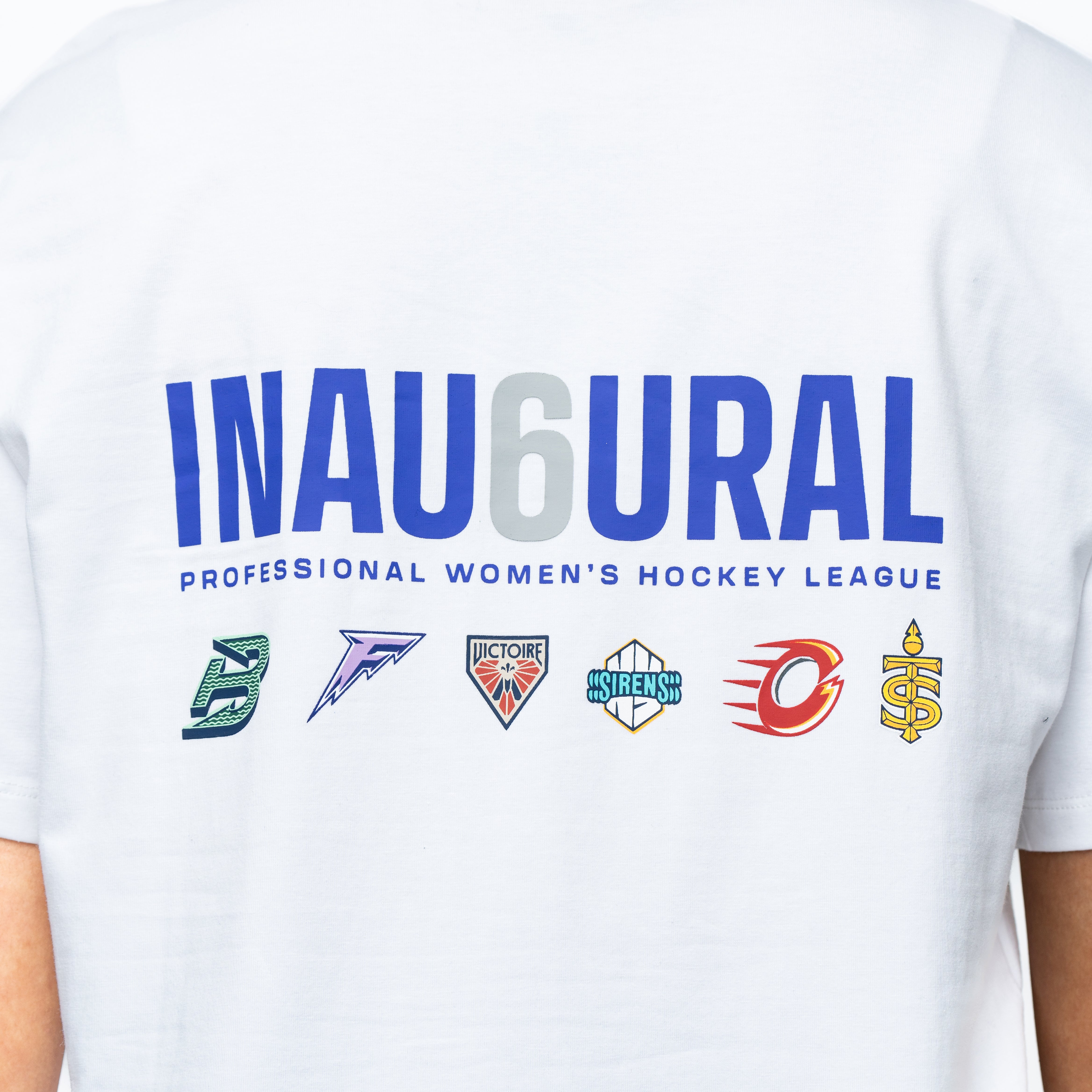 PWHL Adult Royalty Inau6ural 6 Sideline T-Shirt - T-shirt in White