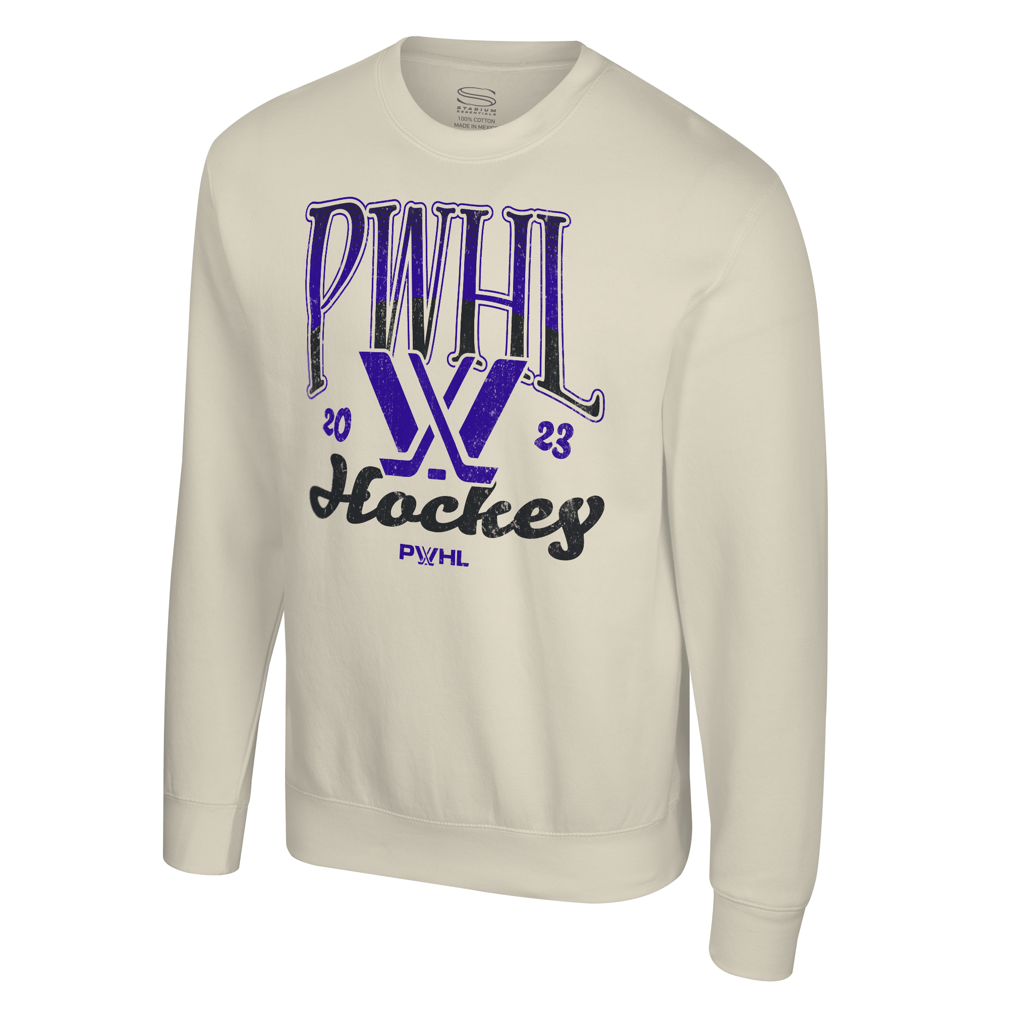 PWHL Adult Stadium Essentials Sky High II Fleece Crew - Crewneck in S