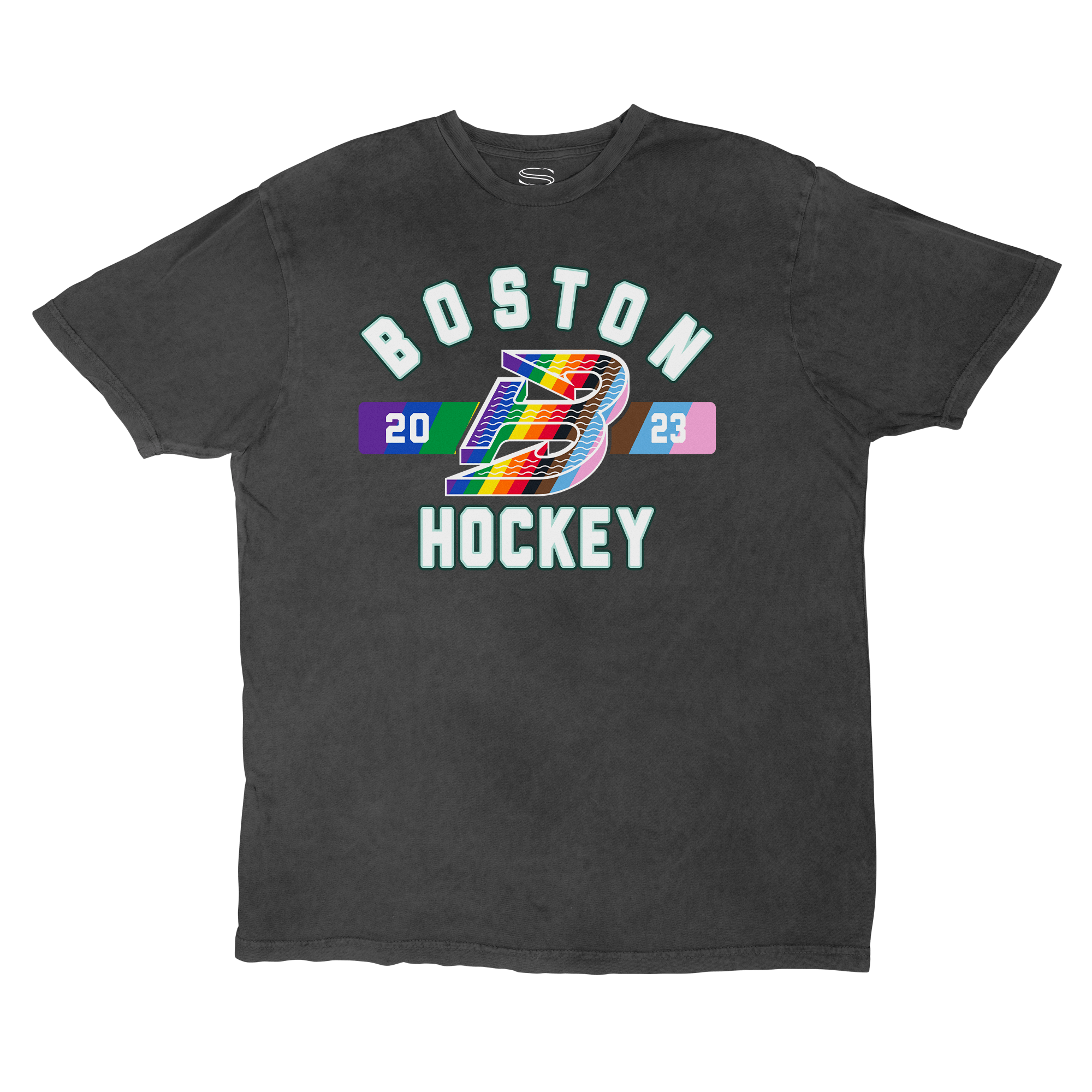 Pre - Order Boston Fleet Adult Stadium Essentials Issue Pride Vintage T-Shirt - T-Shirt in Vintage Black