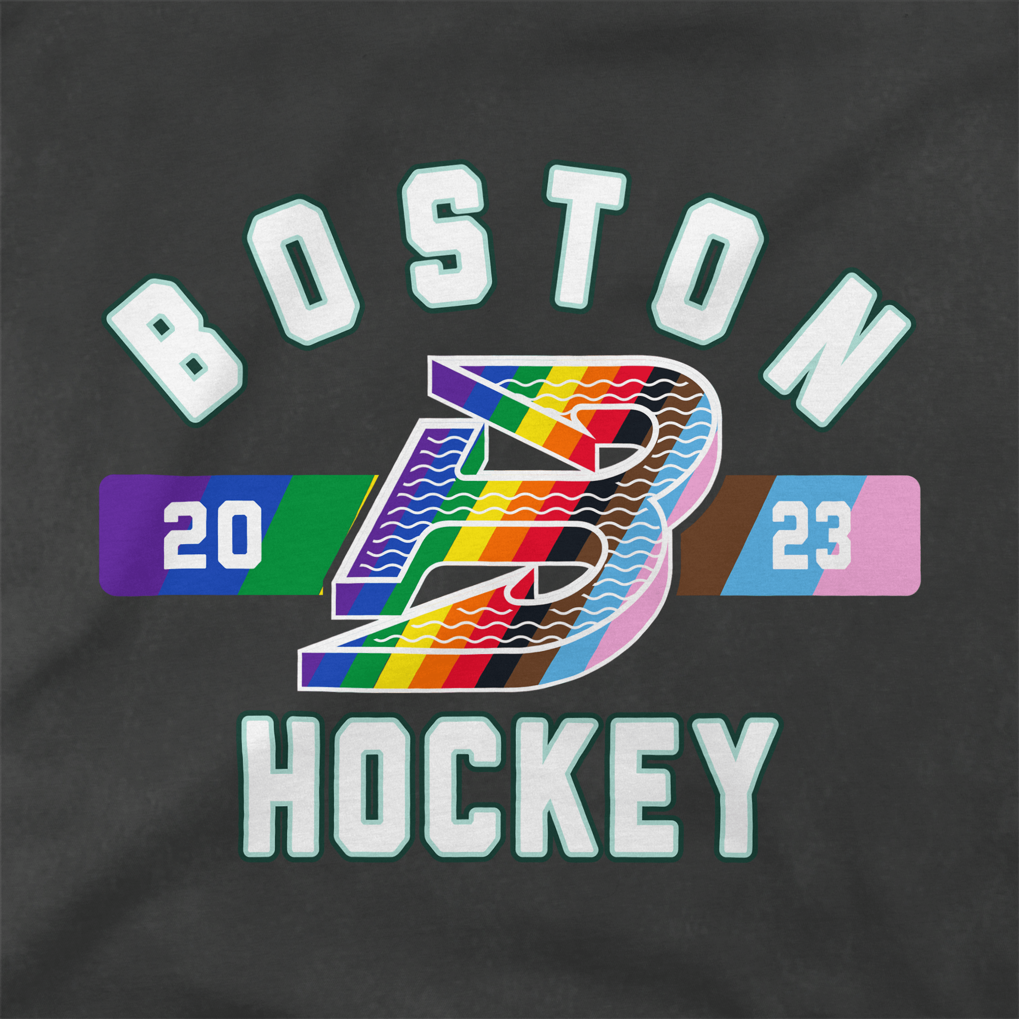Pre - Order Boston Fleet Adult Stadium Essentials Issue Pride Vintage T-Shirt - T-Shirt in Vintage Black
