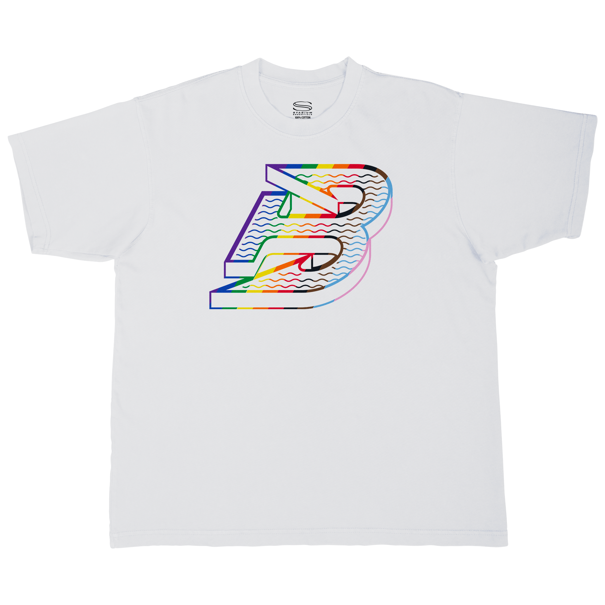 Pre - Order Boston Fleet Adult Stadium Essentials Pride Urban T-Shirt - T-Shirt in White