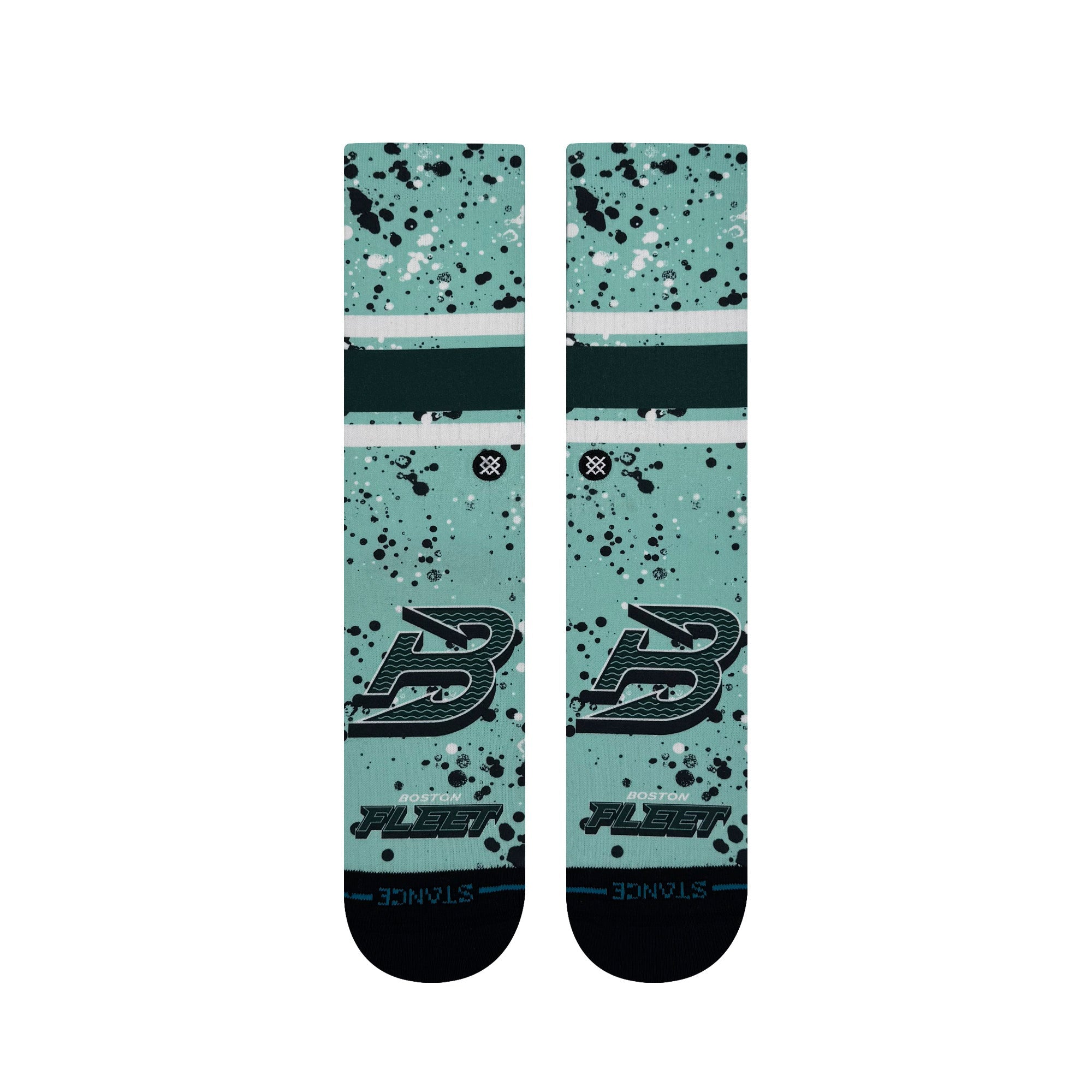 Boston Fleet Adult Stance Splatter Crew Socks - Socks in Mint