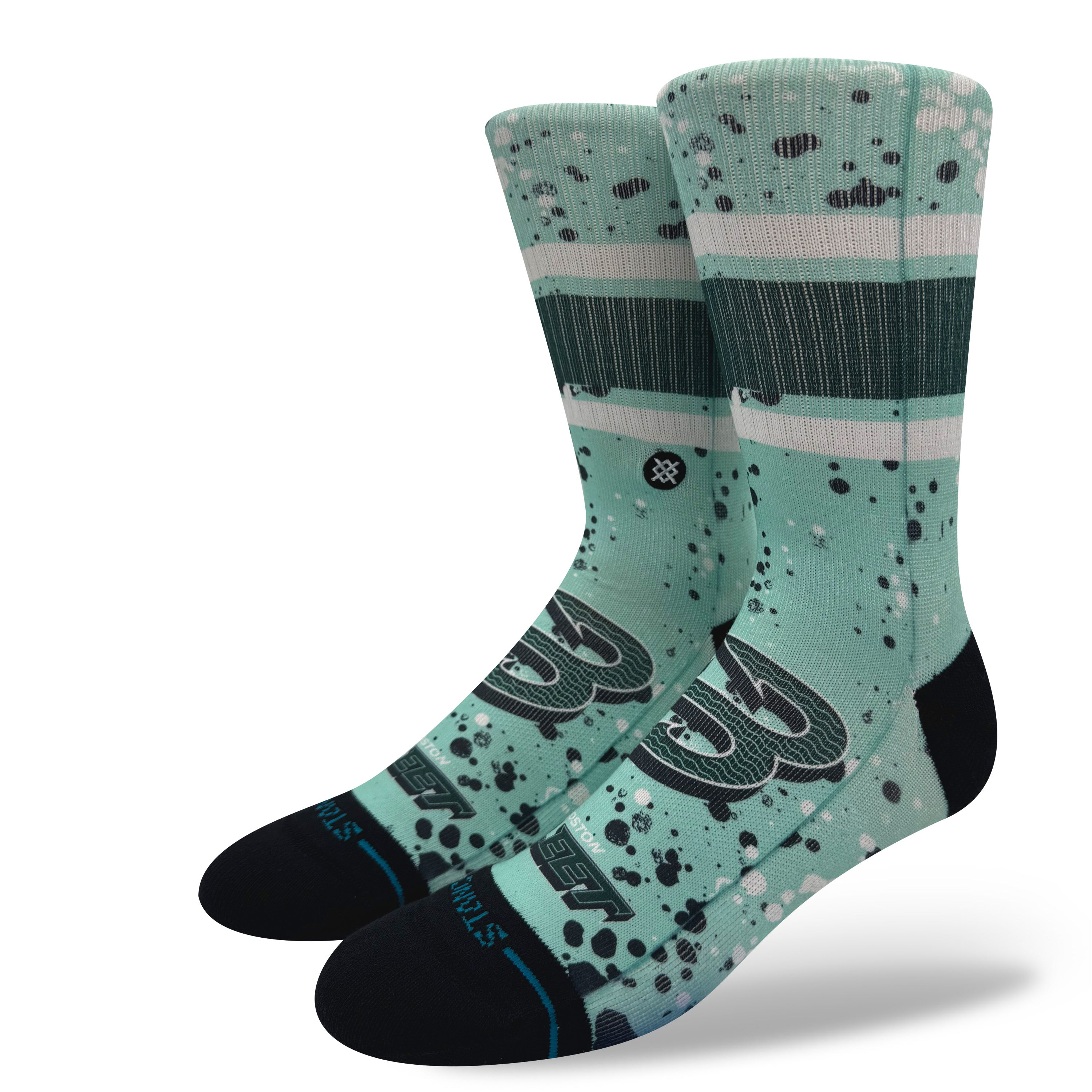 Boston Fleet Adult Stance Splatter Crew Socks - Socks in Mint