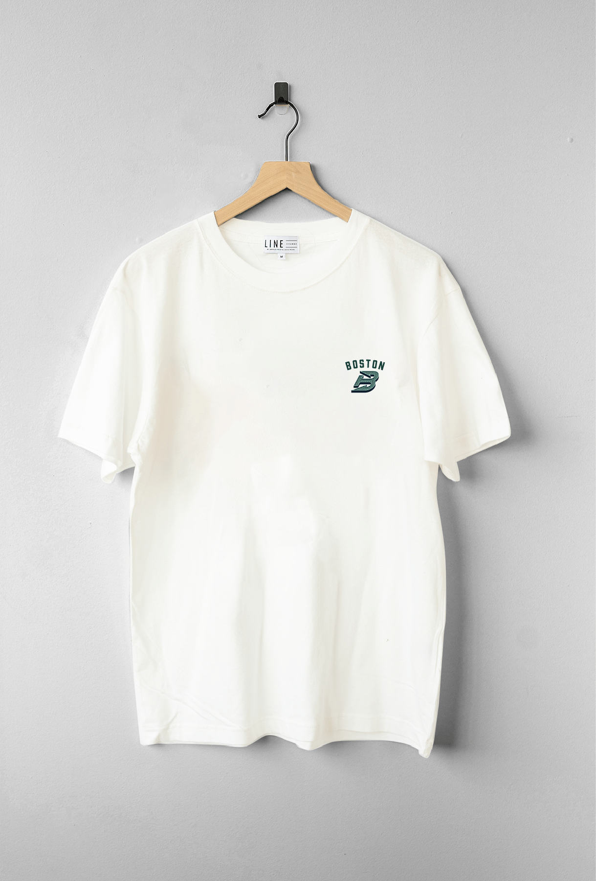 Boston Fleet Unisex Line Change Back Hit Hockey Oversized T-Shirt - T-Shirt in White