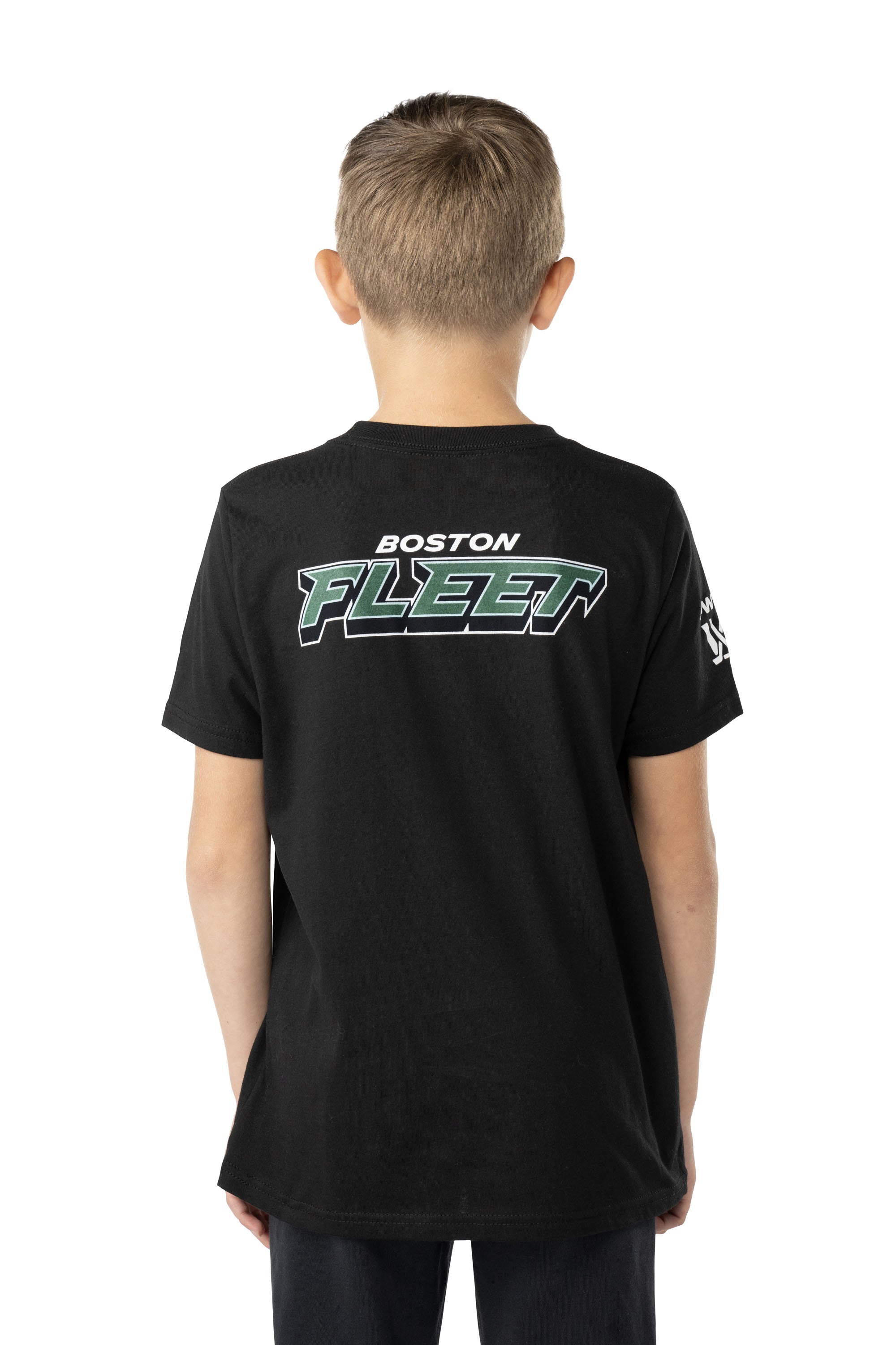 Boston Fleet Youth Bauer Front Logo Back Name T-Shirt - T-Shirt in Black