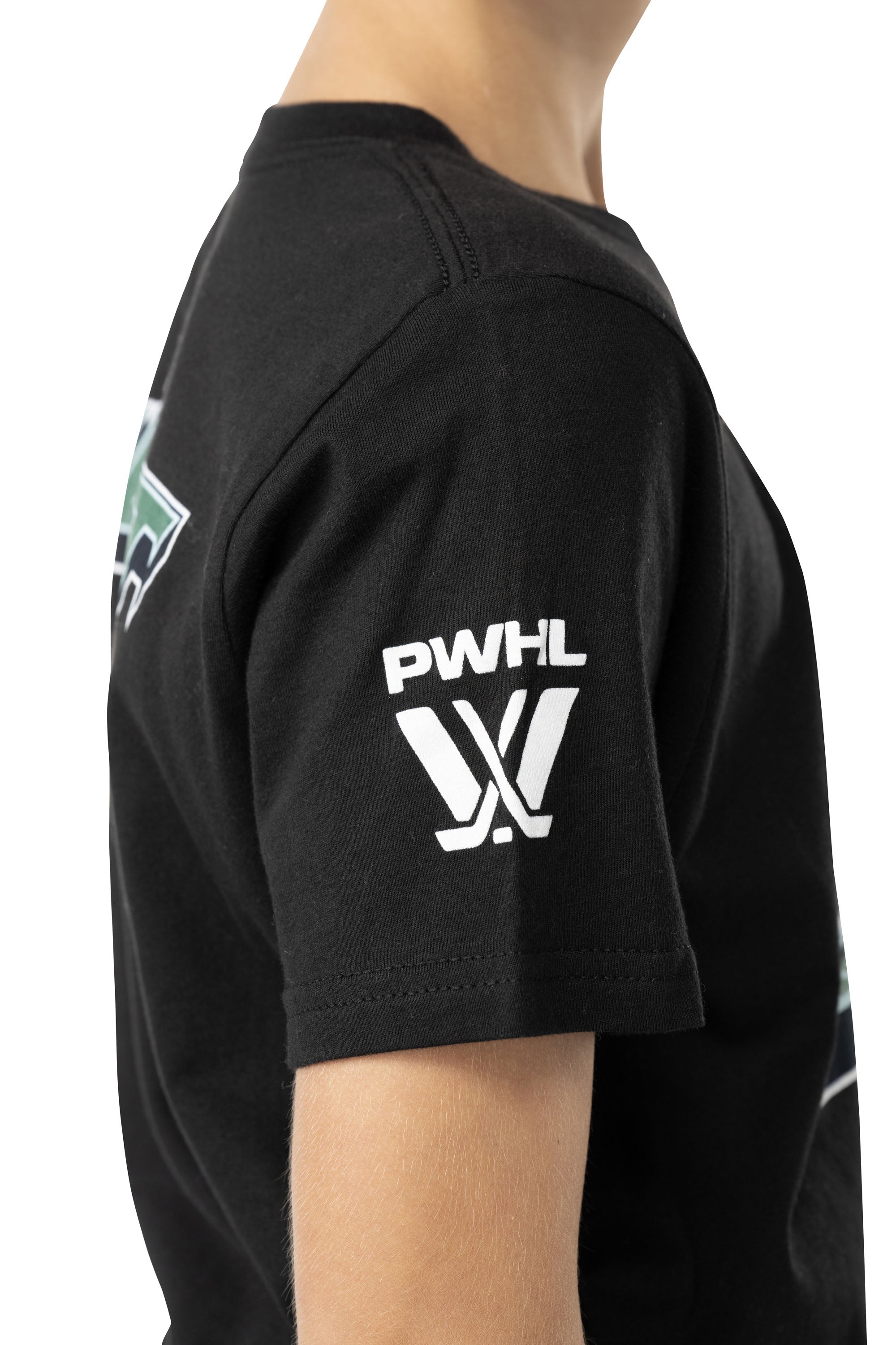 Boston Fleet Youth Bauer Front Logo Back Name T-Shirt - T-Shirt in Black