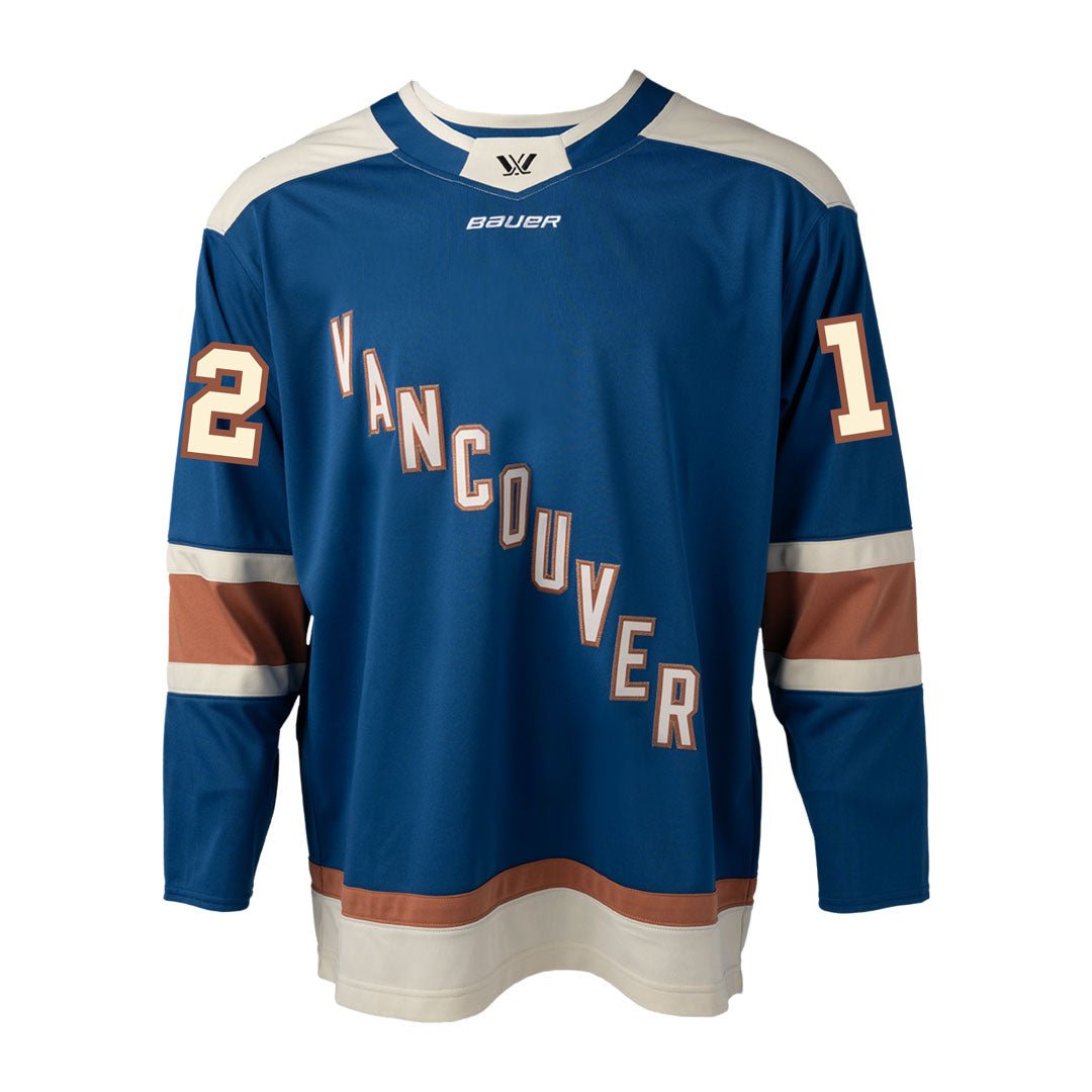 Adult PWHL Vancouver Jenn Gardiner Bauer Replica Home Jersey - Jersey in Blue