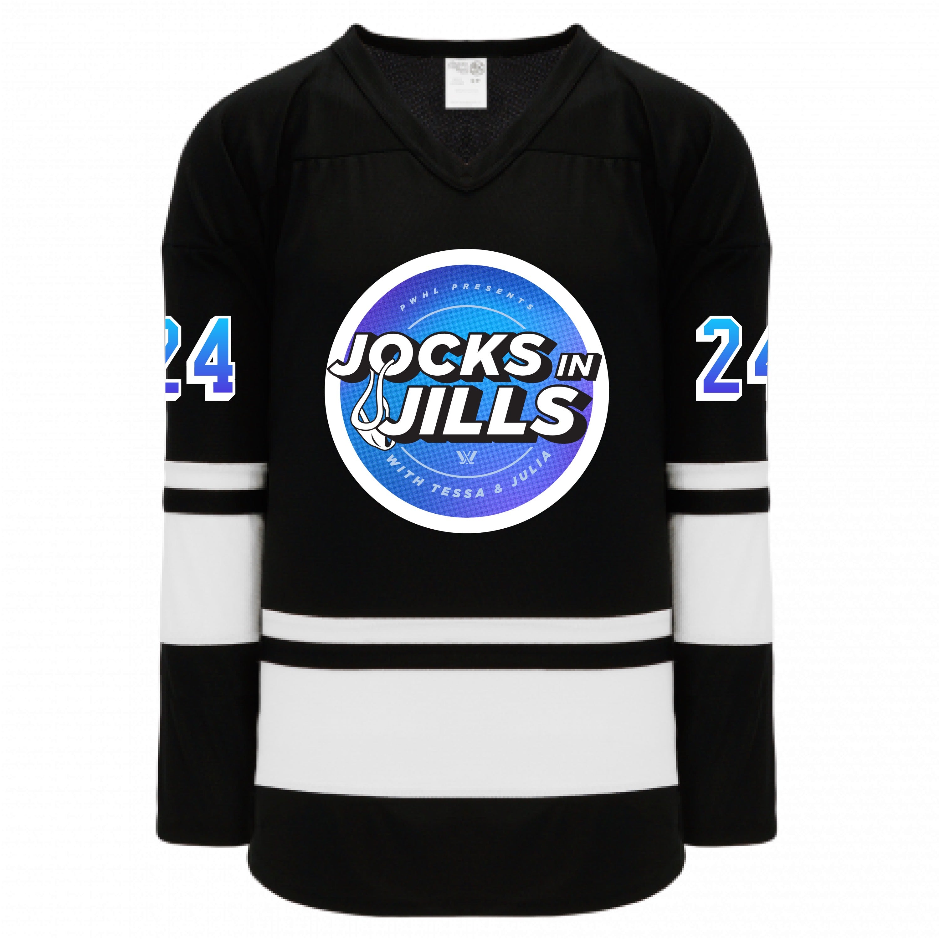 Jocks in Jills Adult Hockey Jersey - Jersey in Black