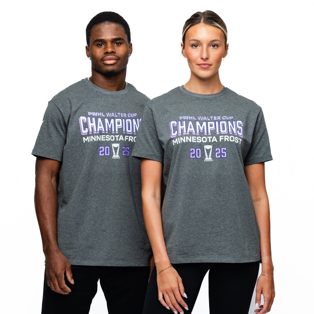 Minnesota Frost Adult Royalty Champions Locker Room T-Shirt - T-Shirt in Charcoal