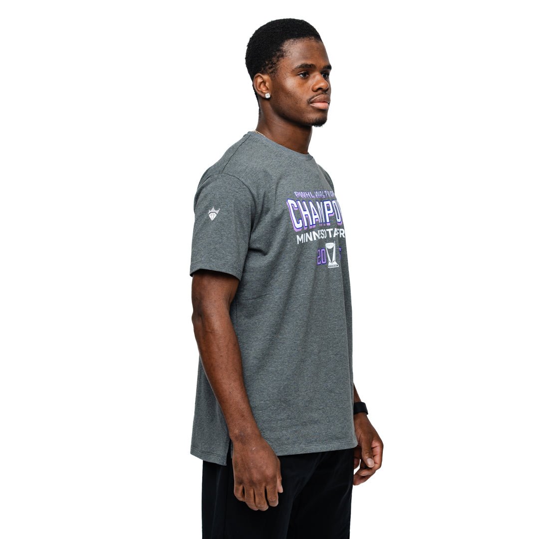 Minnesota Frost Adult Royalty Champions Locker Room T-Shirt - T-Shirt in Charcoal