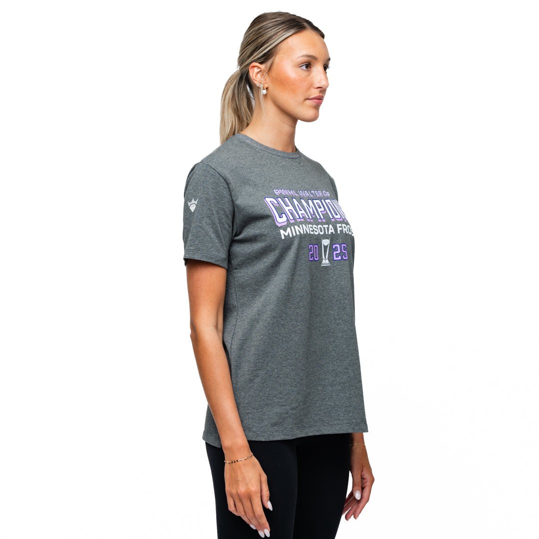 Minnesota Frost Adult Royalty Champions Locker Room T-Shirt - T-Shirt in Charcoal