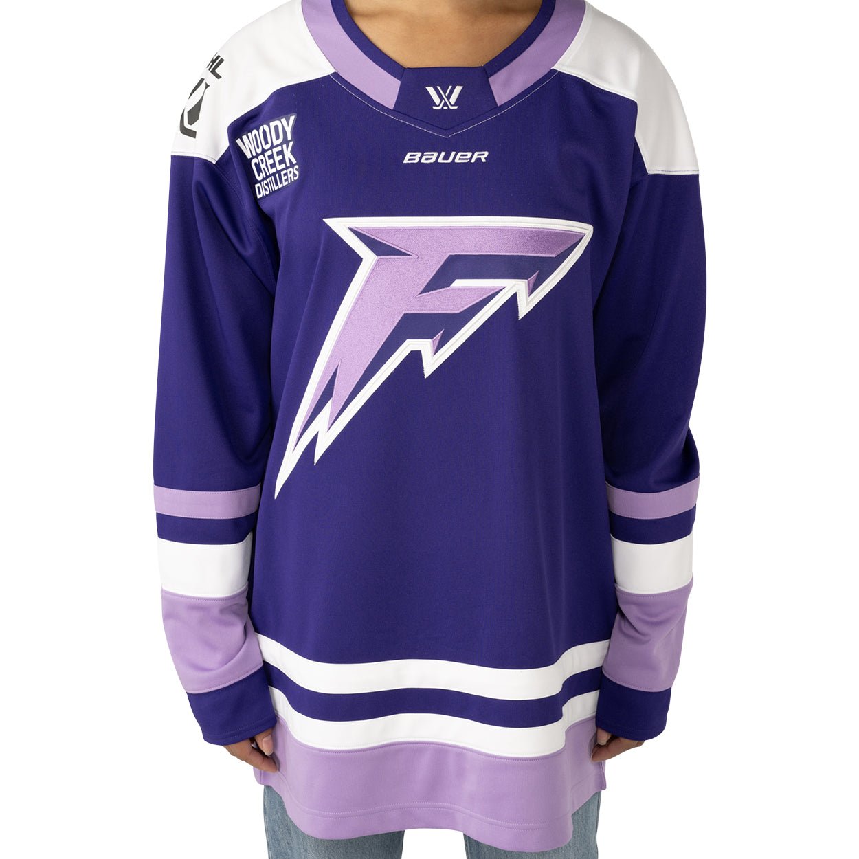 Minnesota Frost Adult Bauer Replica Home Jersey - Jersey in Purple