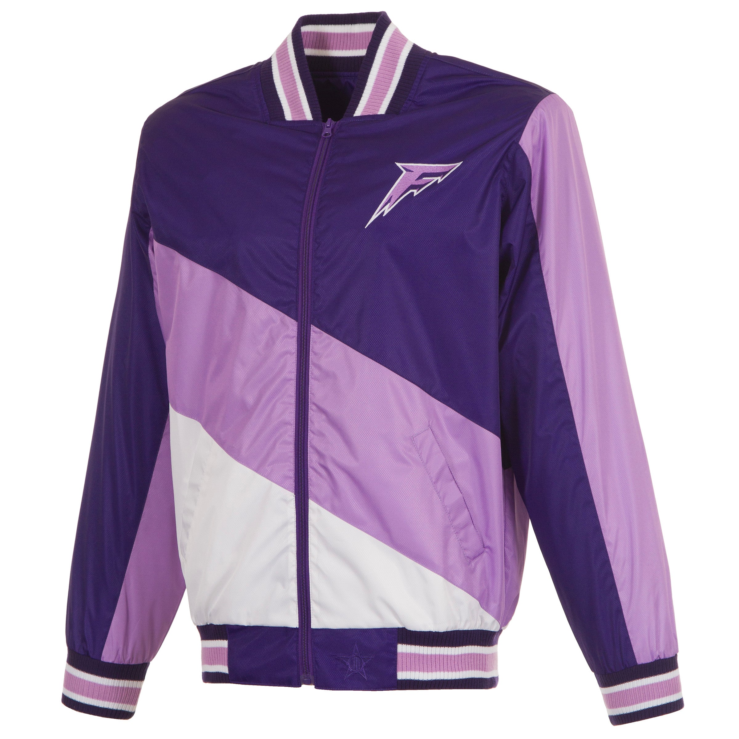 Minnesota Frost Adult Ripstop Nylon Colourblocked Jacket - Jacket in Purple