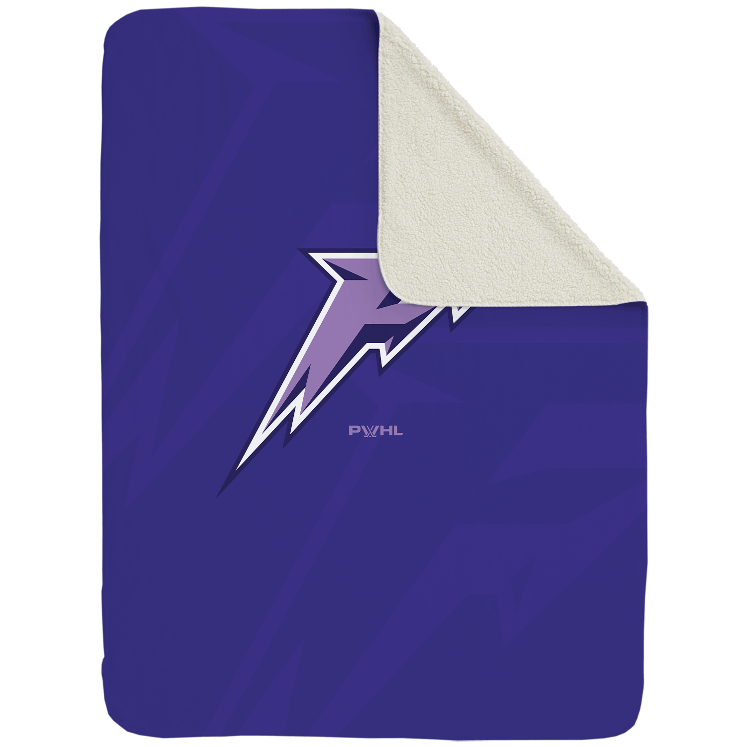 Minnesota Frost Large Sherpa Fleece Logo Throw Blanket - Blankets in Cream Back