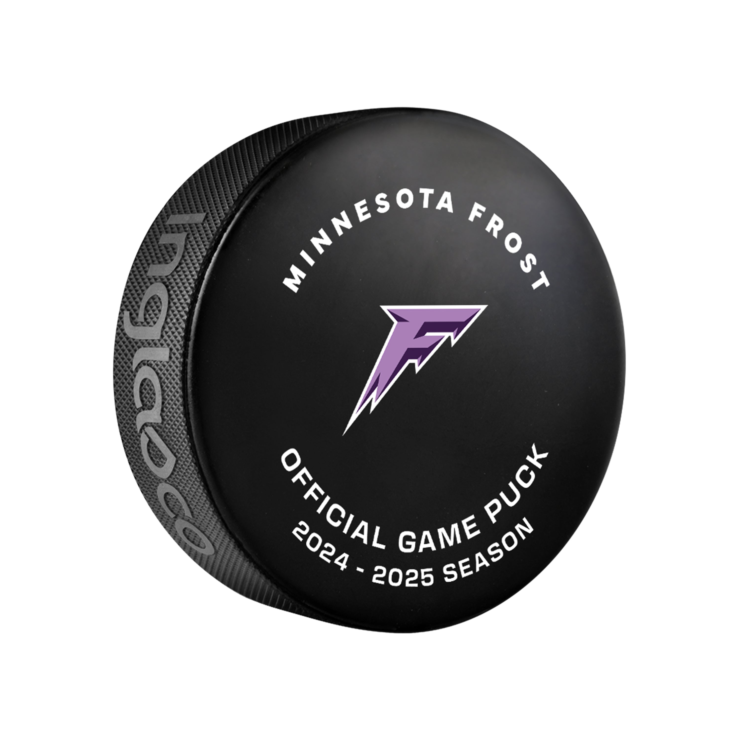 Minnesota Frost Official Game Day Puck - Pucks in Black