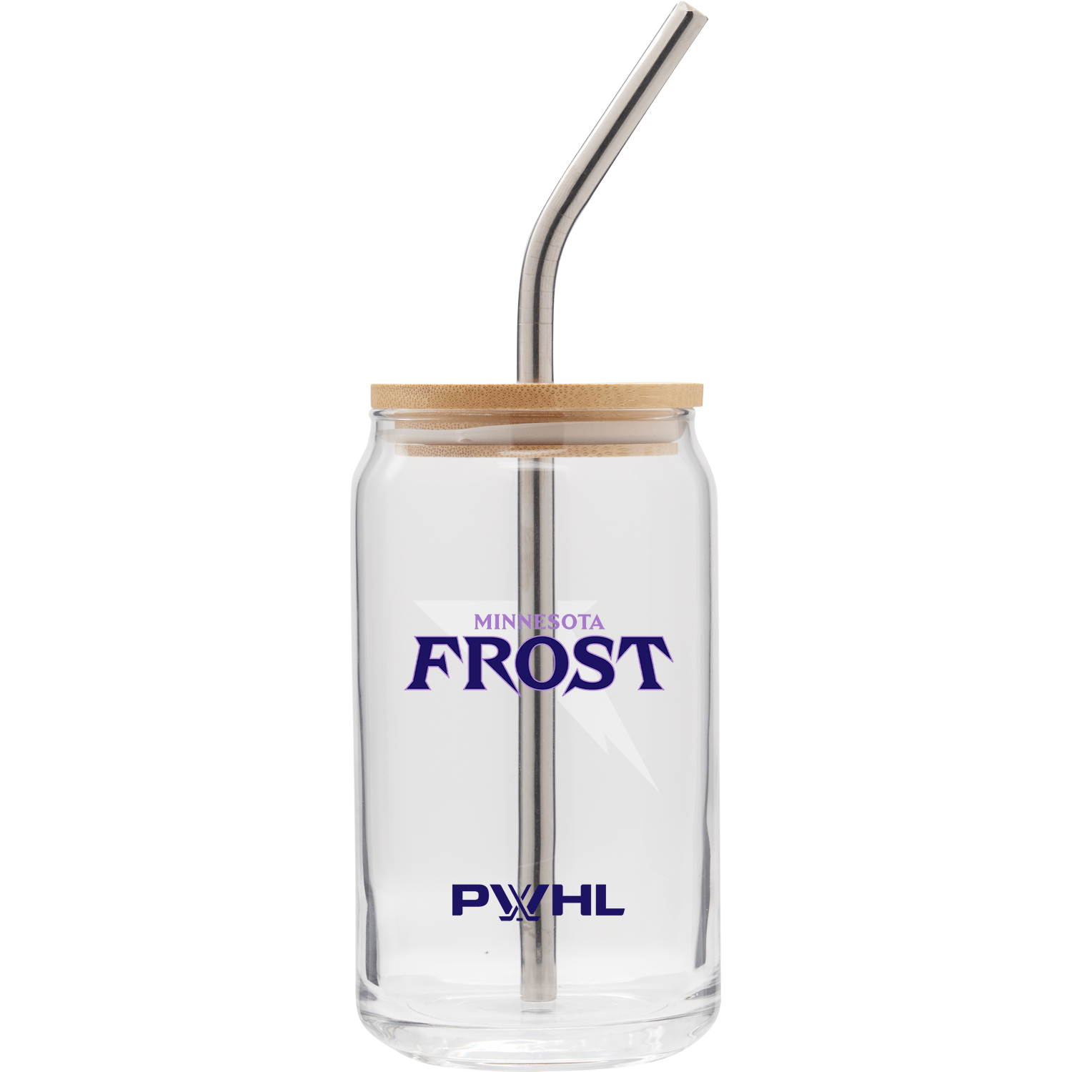 Minnesota Frost Soda Can Glass with Lid and Straw - Drinkware in Clear