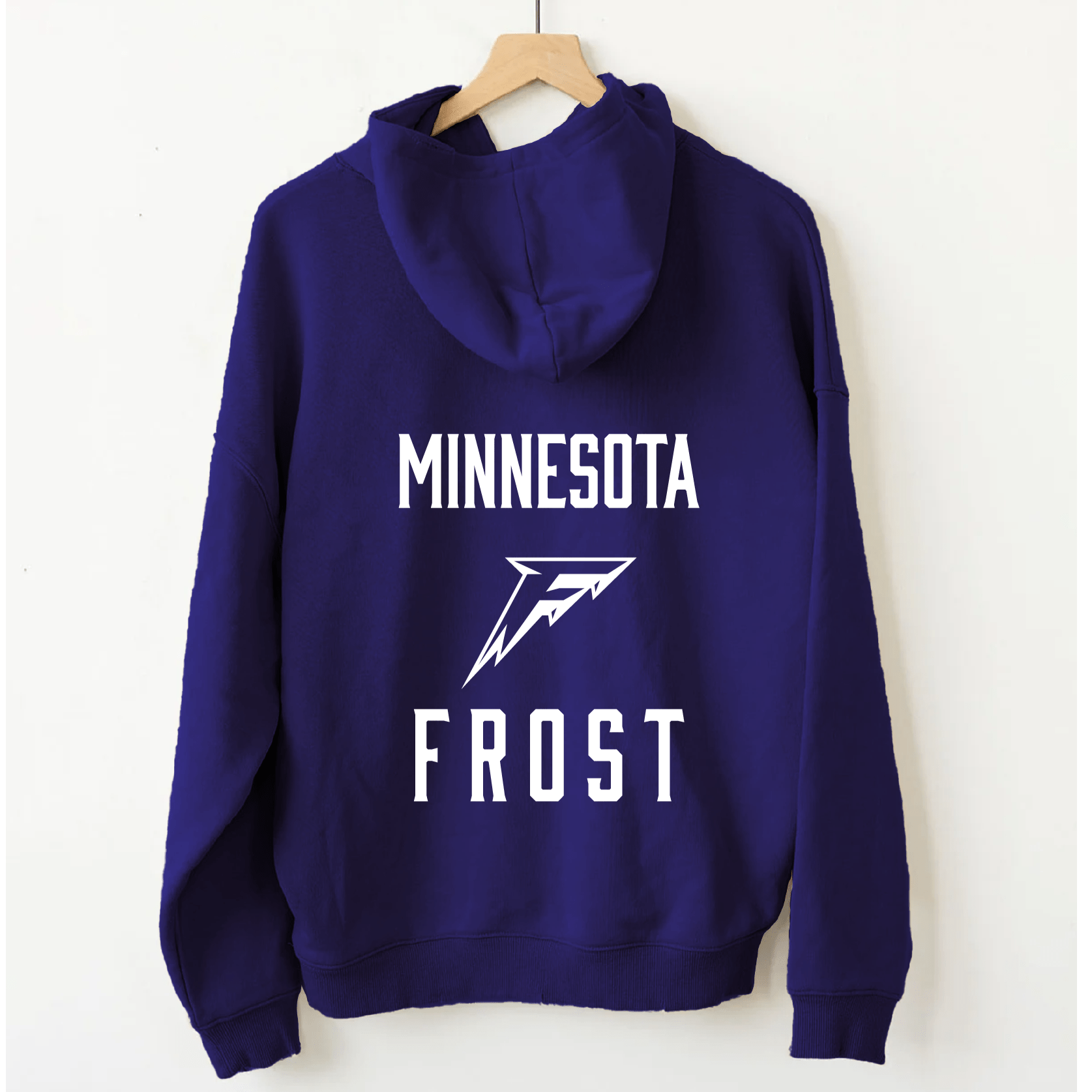 Minnesota Frost Unisex Line Change Back Hit Hockey Hoodie - Hoodie in Purple