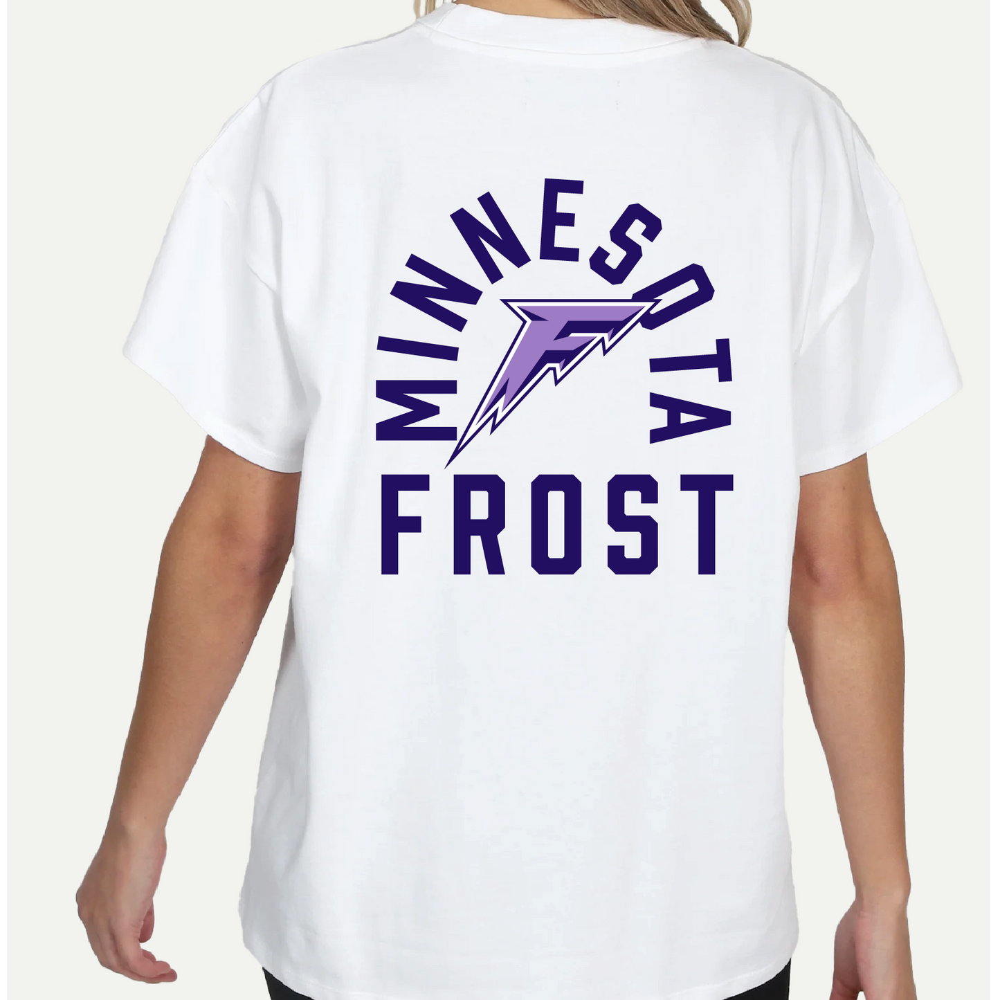 T-shirt surdimensionné unisexe Line Change Back Hit Minnesota Frost