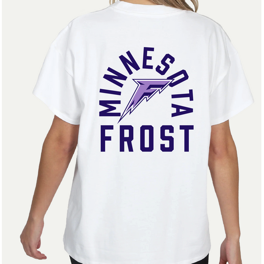 T-shirt surdimensionné unisexe Line Change Back Hit Minnesota Frost