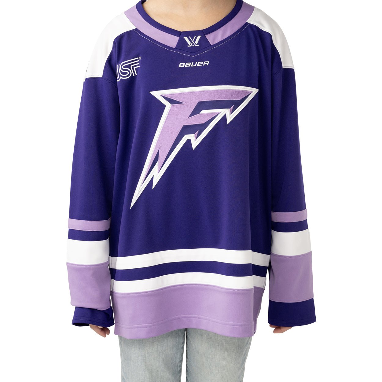 Minnesota Frost Youth Bauer Replica Home Jersey - Jersey in Purple