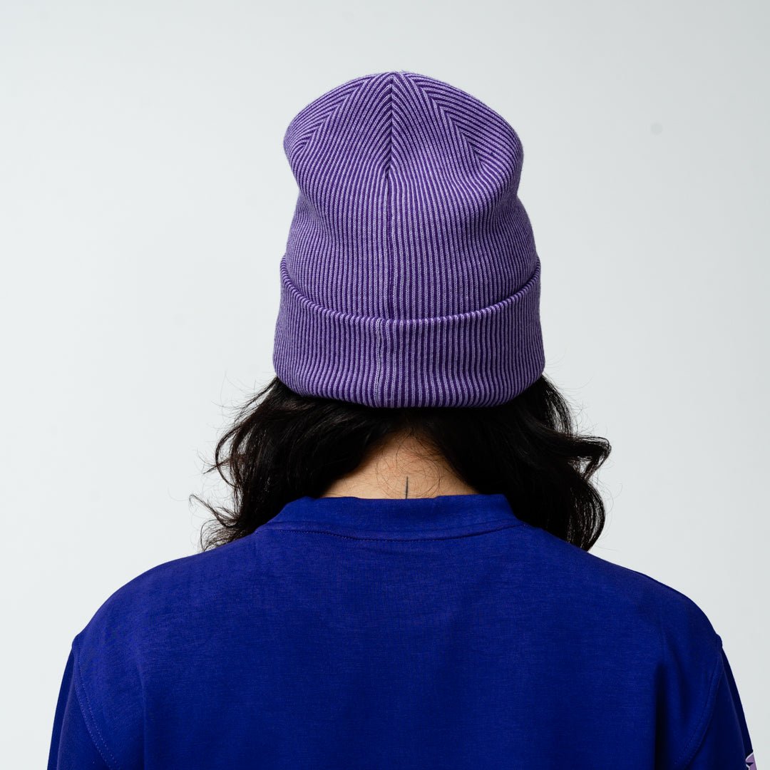 Minnesota Frost Adult Royalty Double Knit Beanie - Hat in Purple