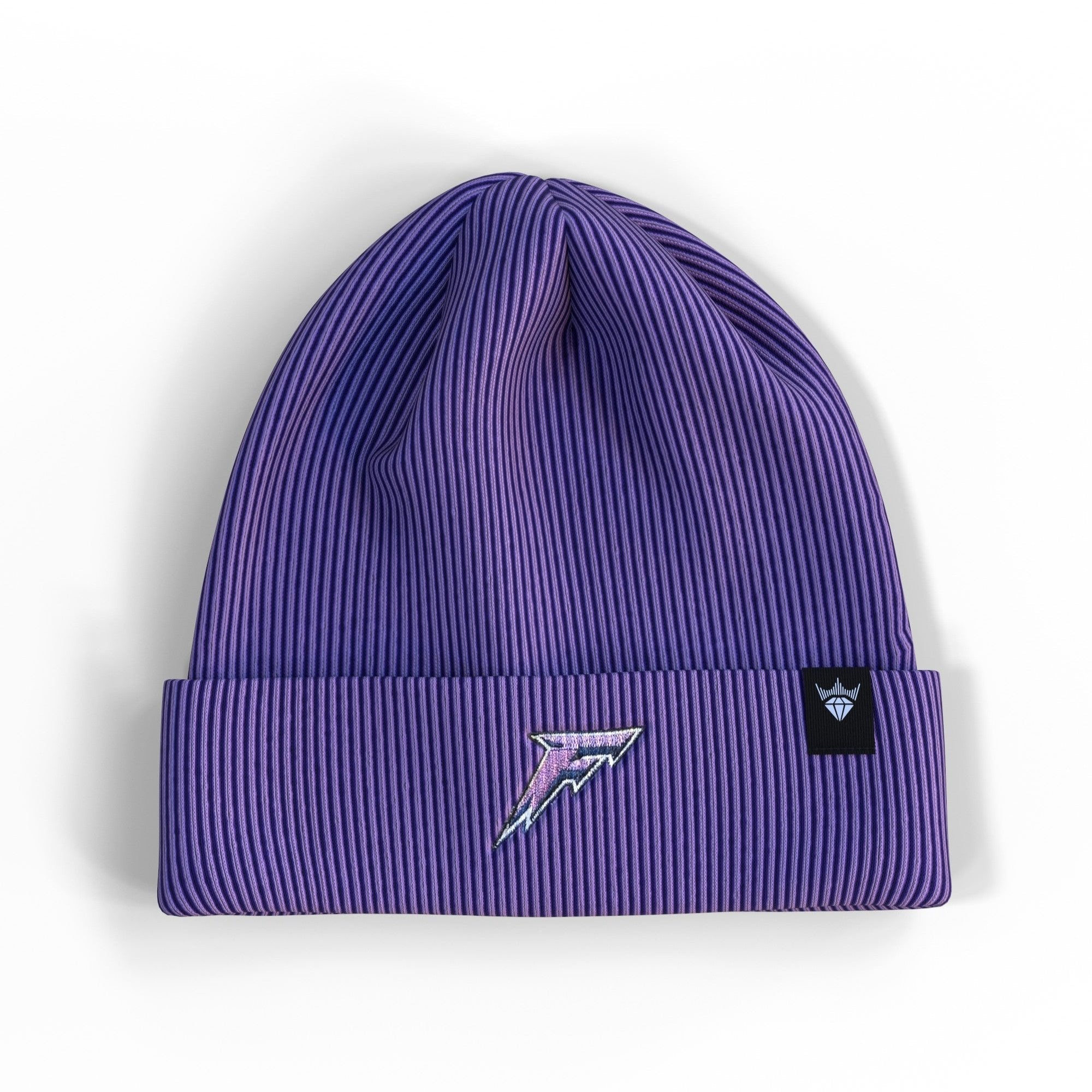 Minnesota Frost Adult Royalty Double Knit Beanie - Hat in Purple