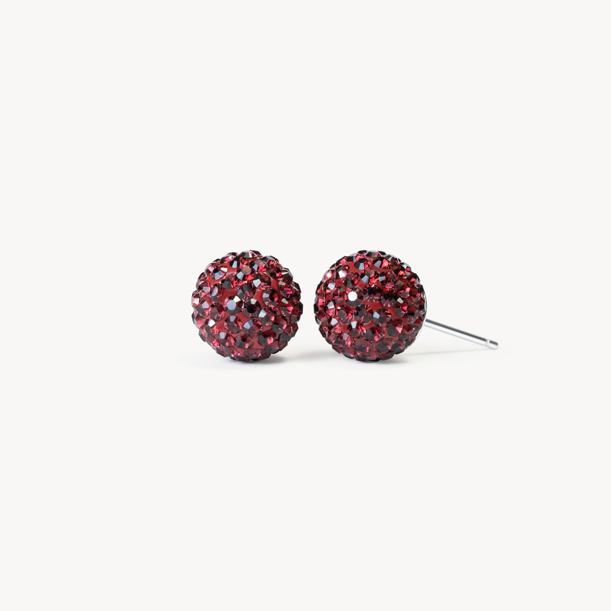 Montreal Victoire Hillberg & Berk Medium Sparkle Ball™ Earrings - Jewelry in Maroon