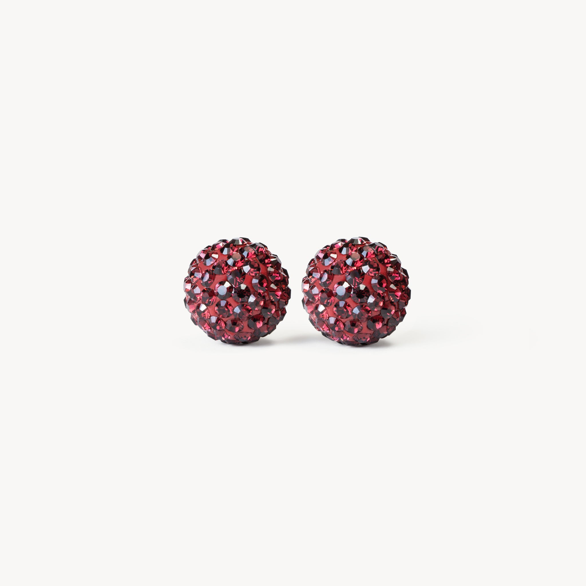 Montreal Victoire Hillberg & Berk Medium Sparkle Ball™ Earrings - Jewelry in Maroon
