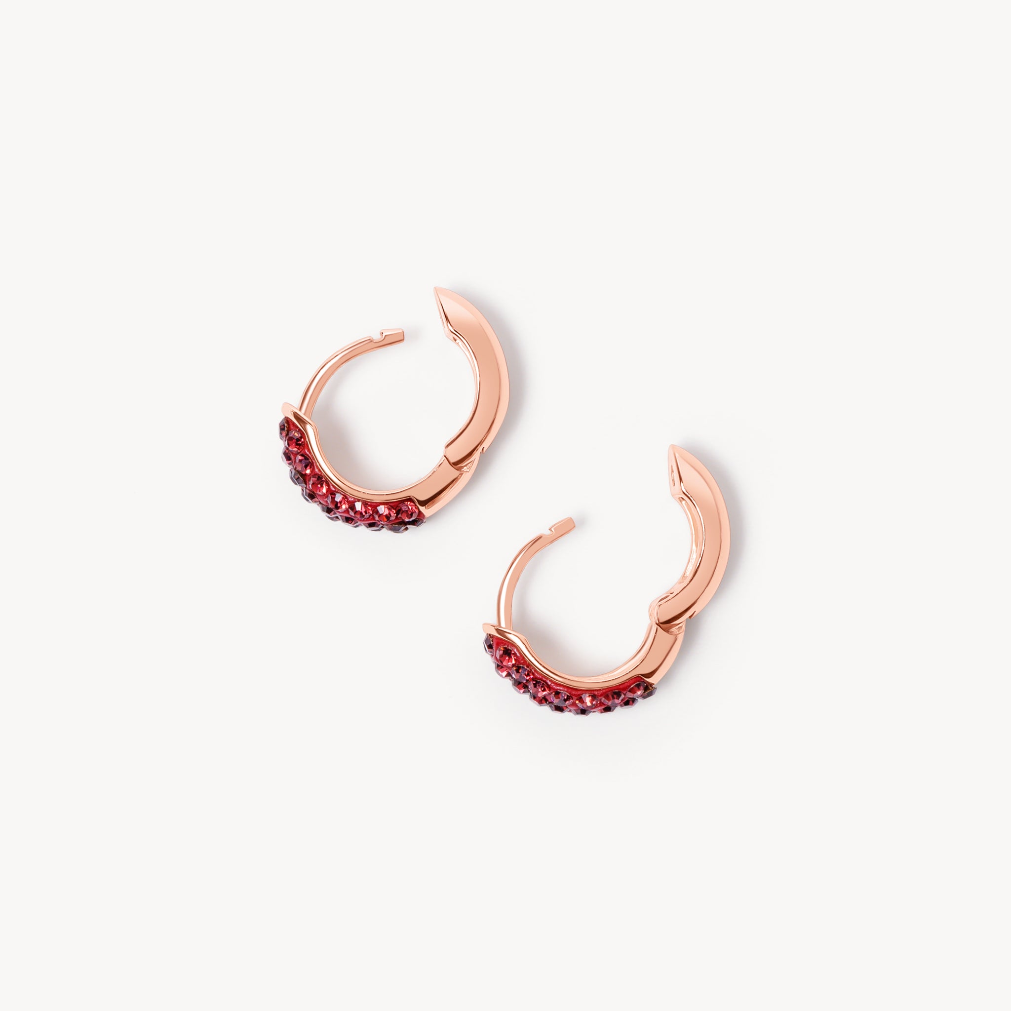 Montreal Victoire Hillberg & Berk Mini Sparkle Hoops - Jewelry in Maroon