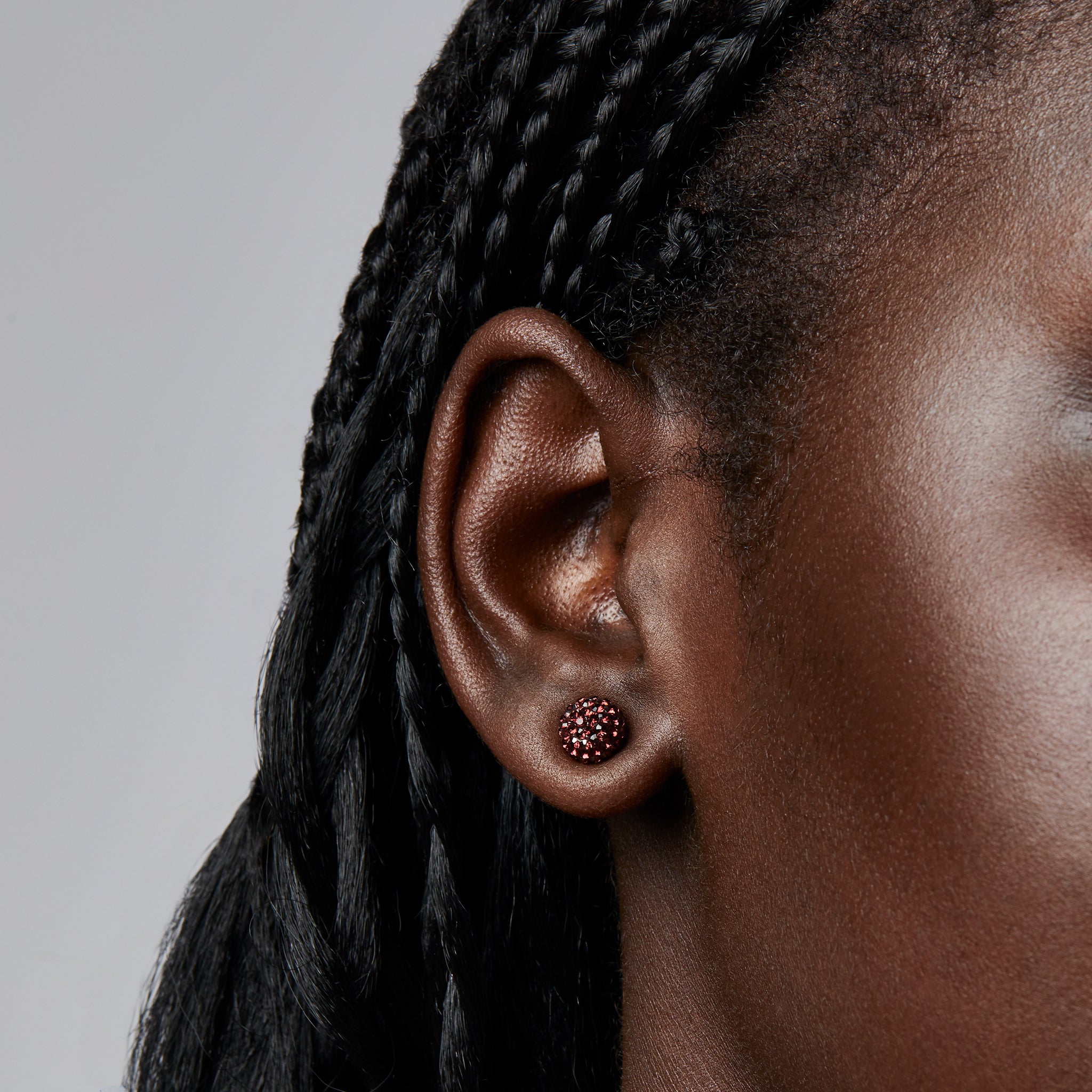 Montreal Victoire Hillberg & Berk Small Sparkle Ball™ Earrings - Jewelry in Maroon