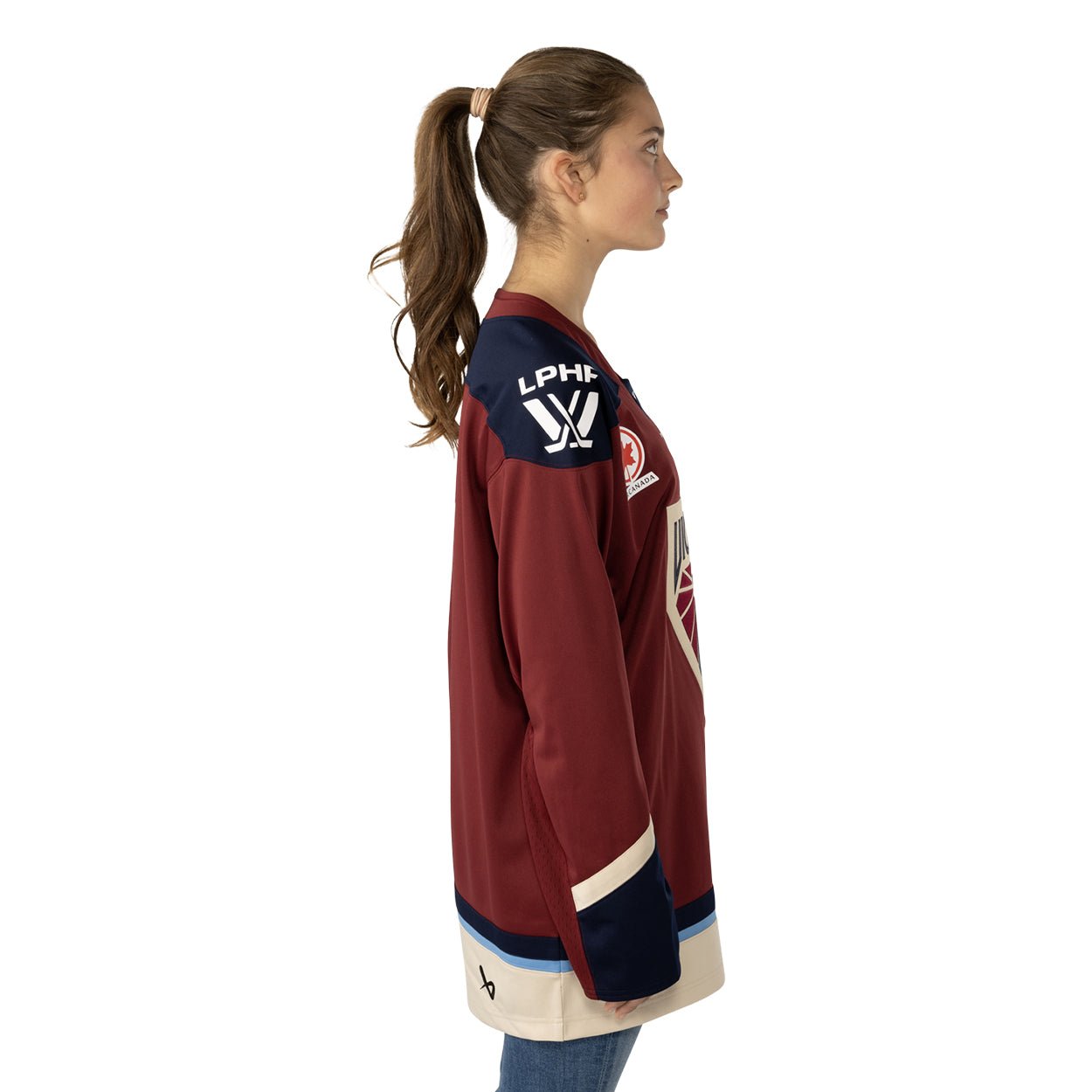 Montreal Victoire Adult Bauer Replica Home Jersey - Jersey in Maroon