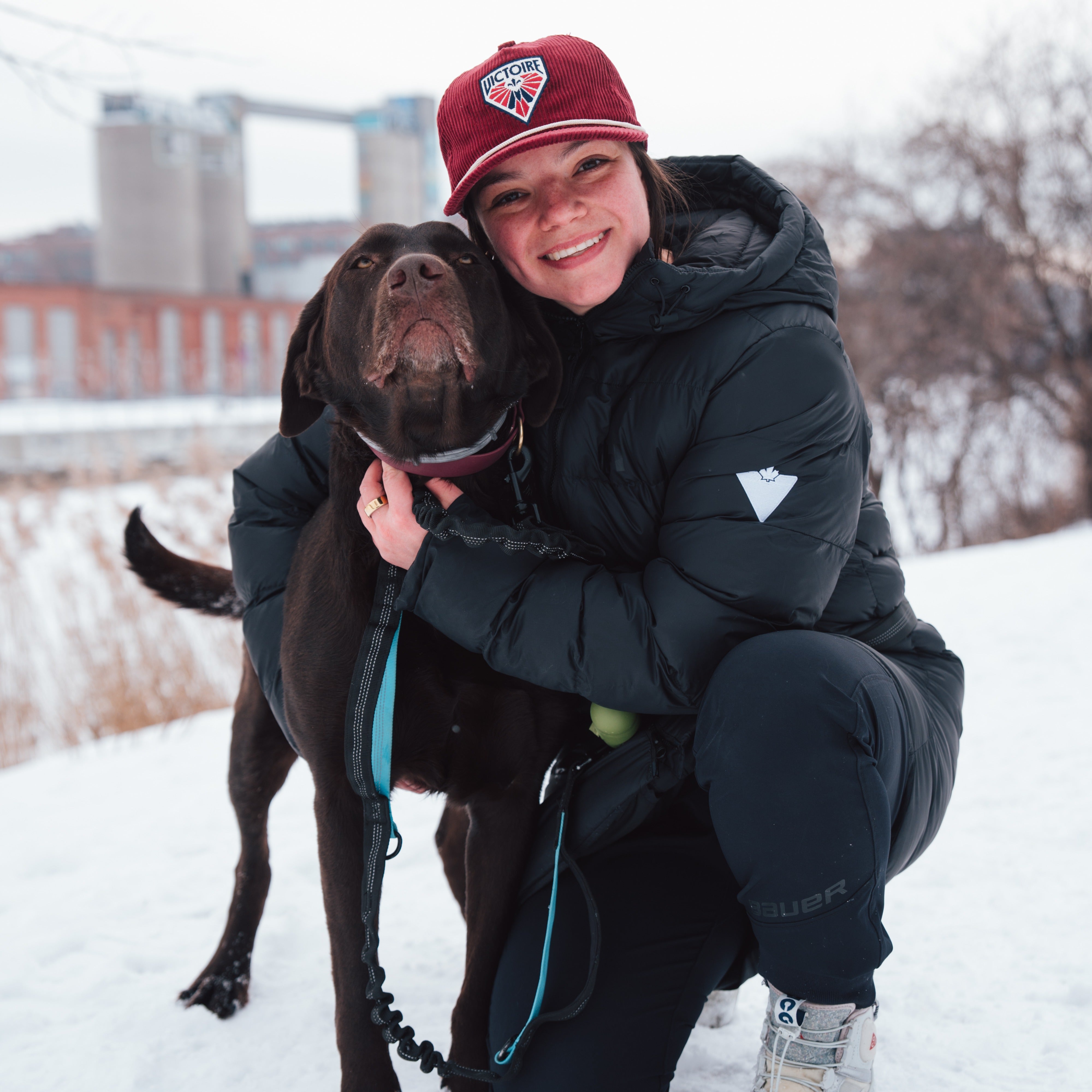 Montreal Victoire Adult Celly Logo Corduroy Hat - Hat in Maroon