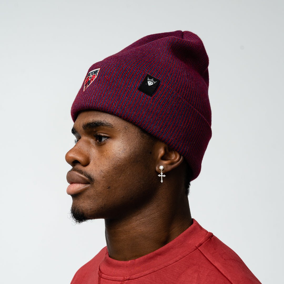 Montreal Victoire Adult Royalty Double Knit Toque - Hat in Maroon