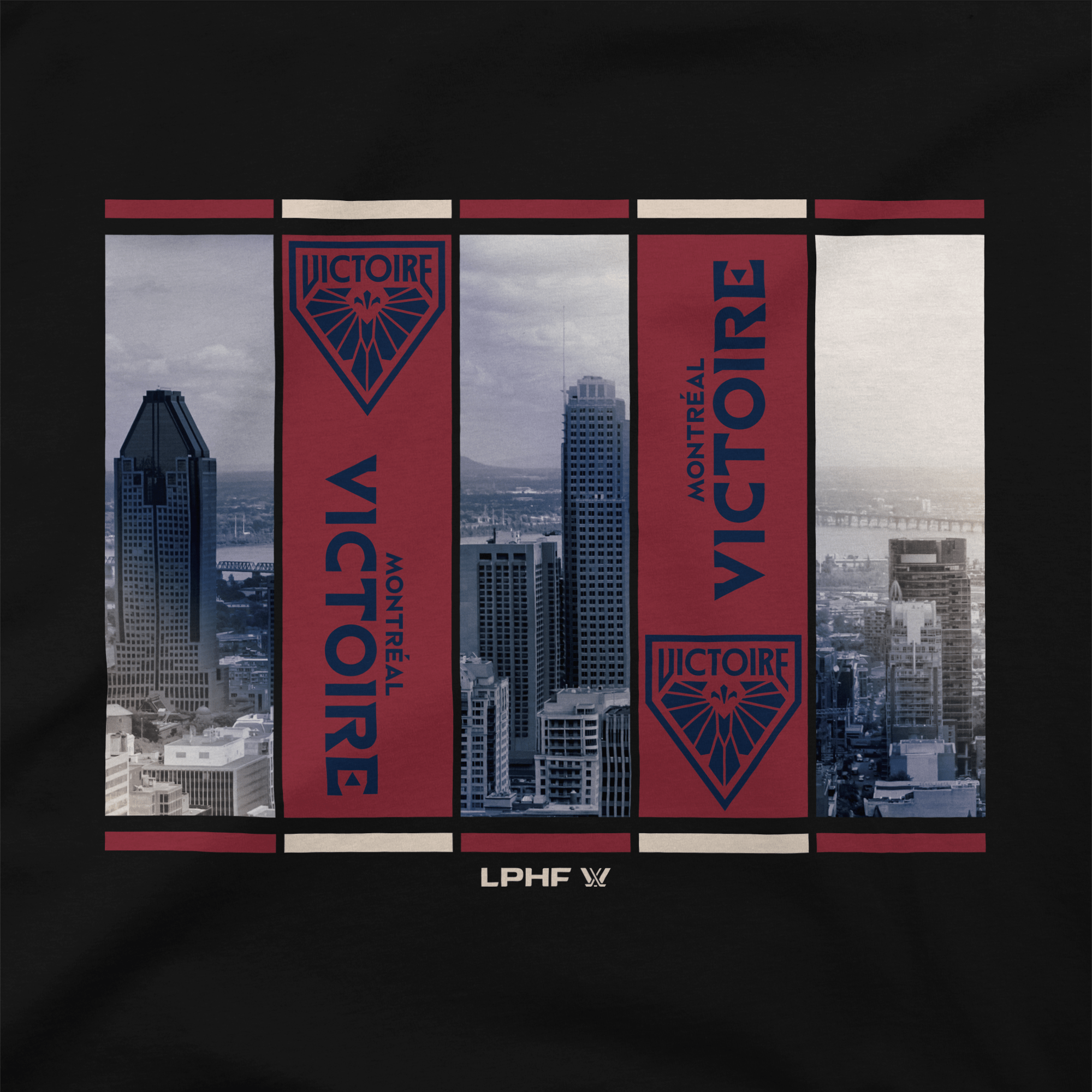 Montreal Victoire Adult Stadium Essentials Skyline Fleece Hoodie - Hoodie in S
