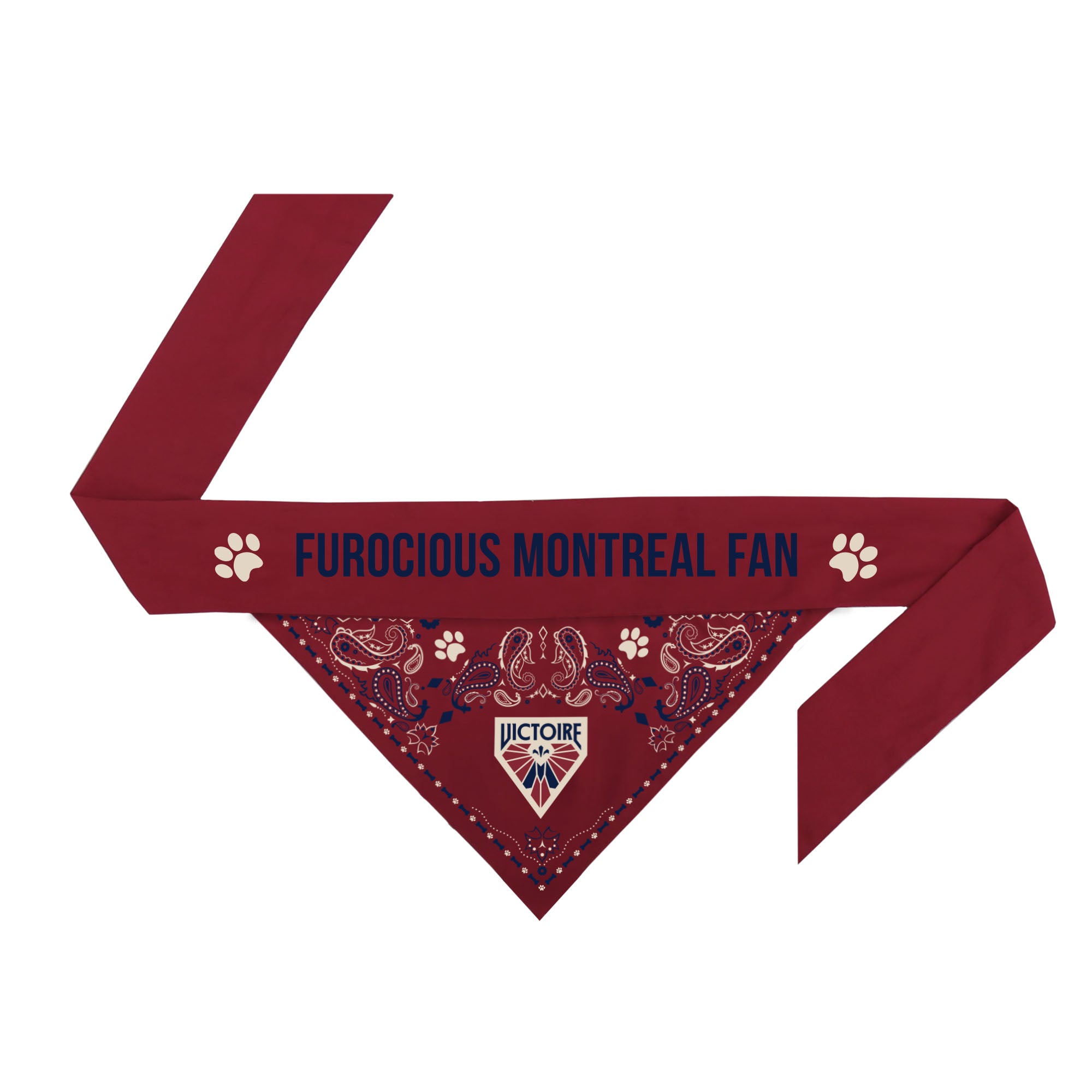Montreal Victoire Reversible Pet Bandana - Pet in XS