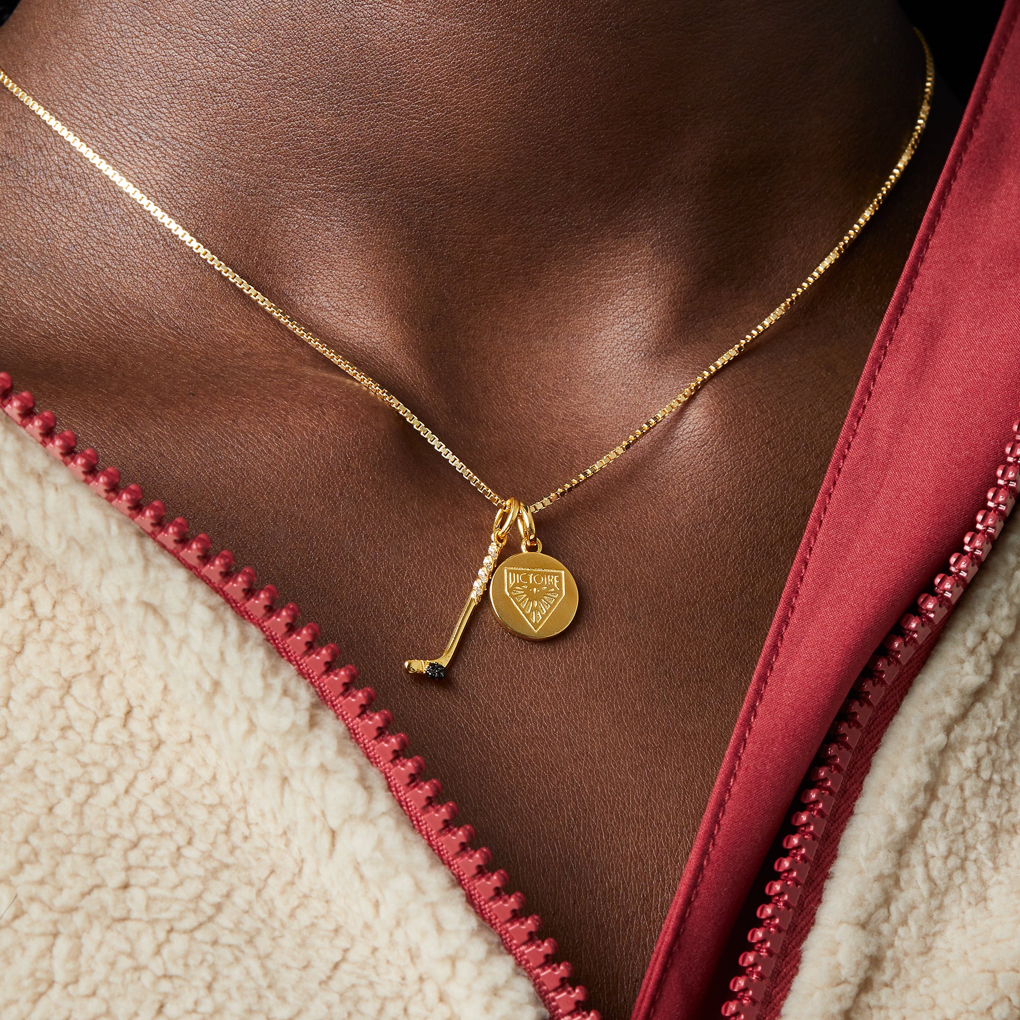 Montreal Victoire Hillberg & Berk Gold Game Day Necklace - Jewelry in Gold