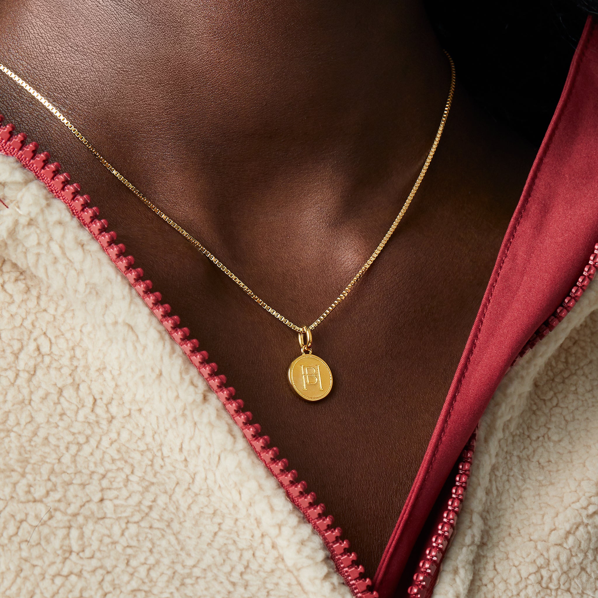 Montreal Victoire Hillberg & Berk Gold Medallion Necklace - Jewelry in Gold