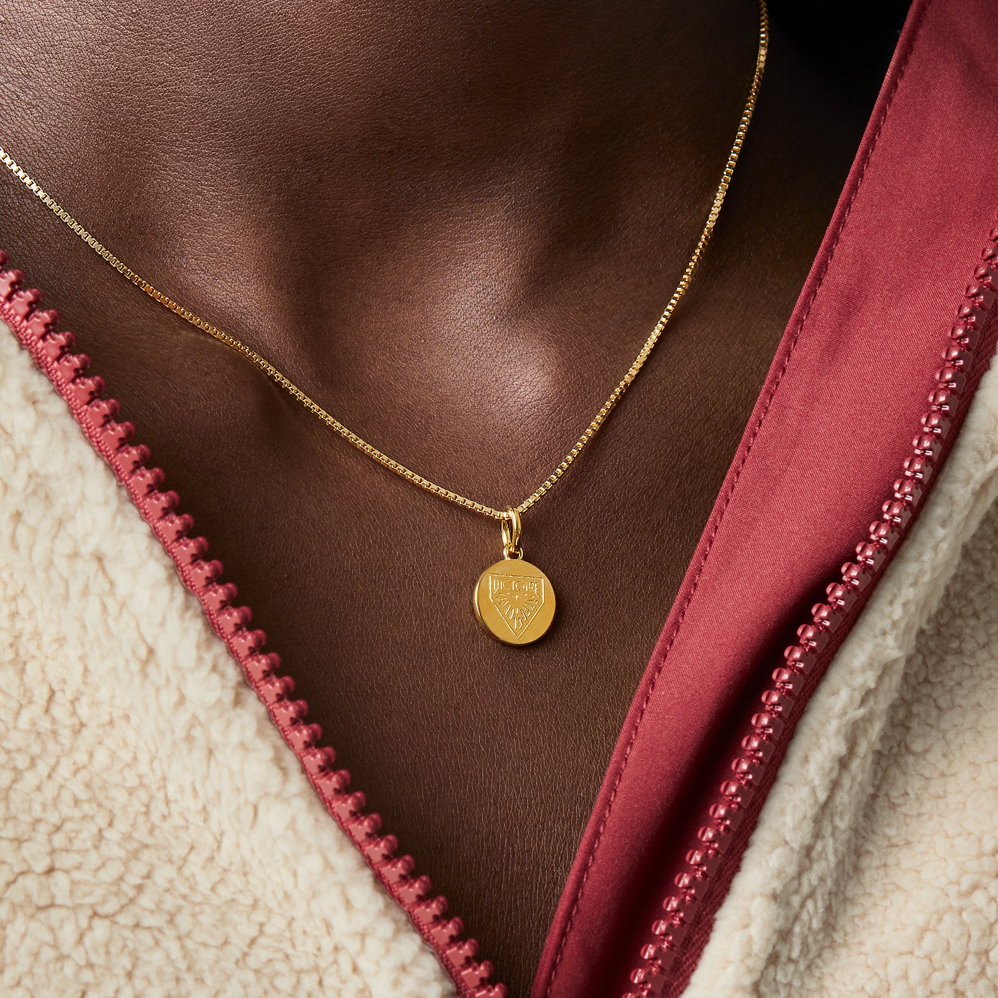 Montreal Victoire Hillberg & Berk Gold Medallion Necklace - Jewelry in Gold