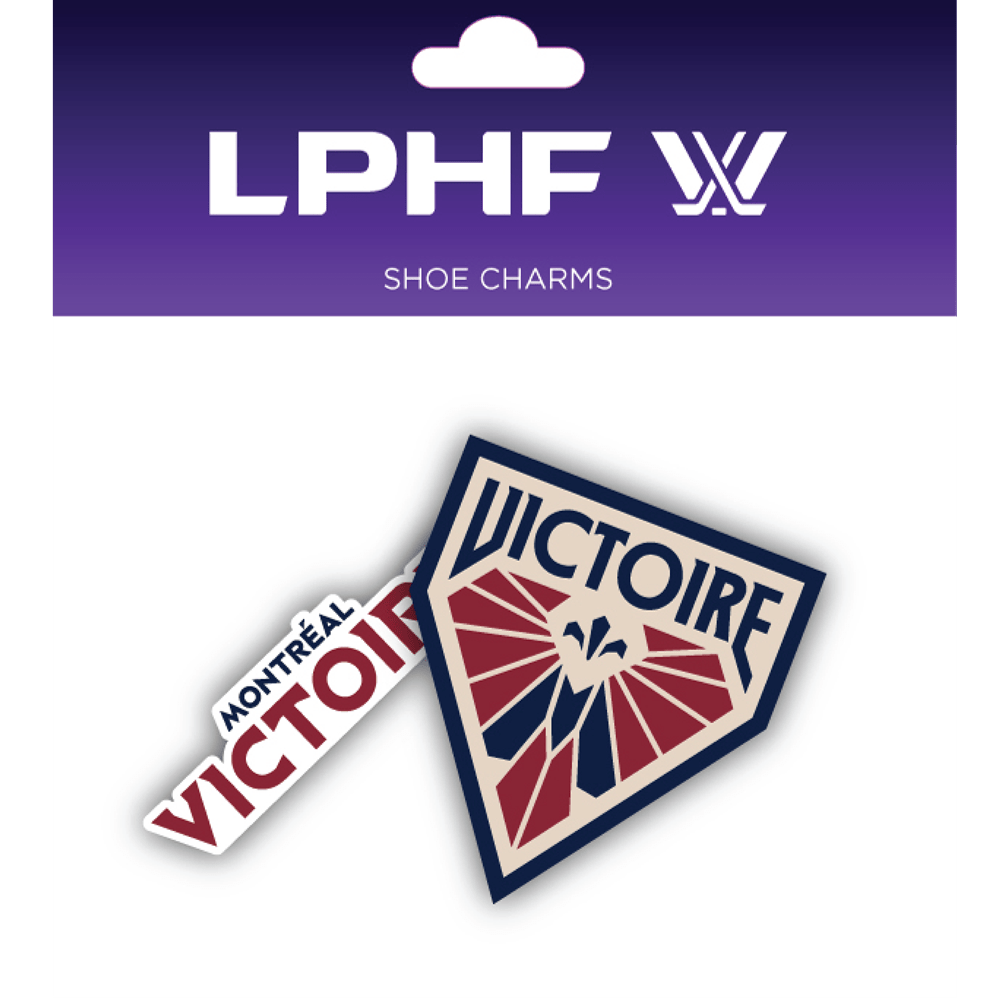 Montreal Victoire Shoe Charms - Accessories in Maroon