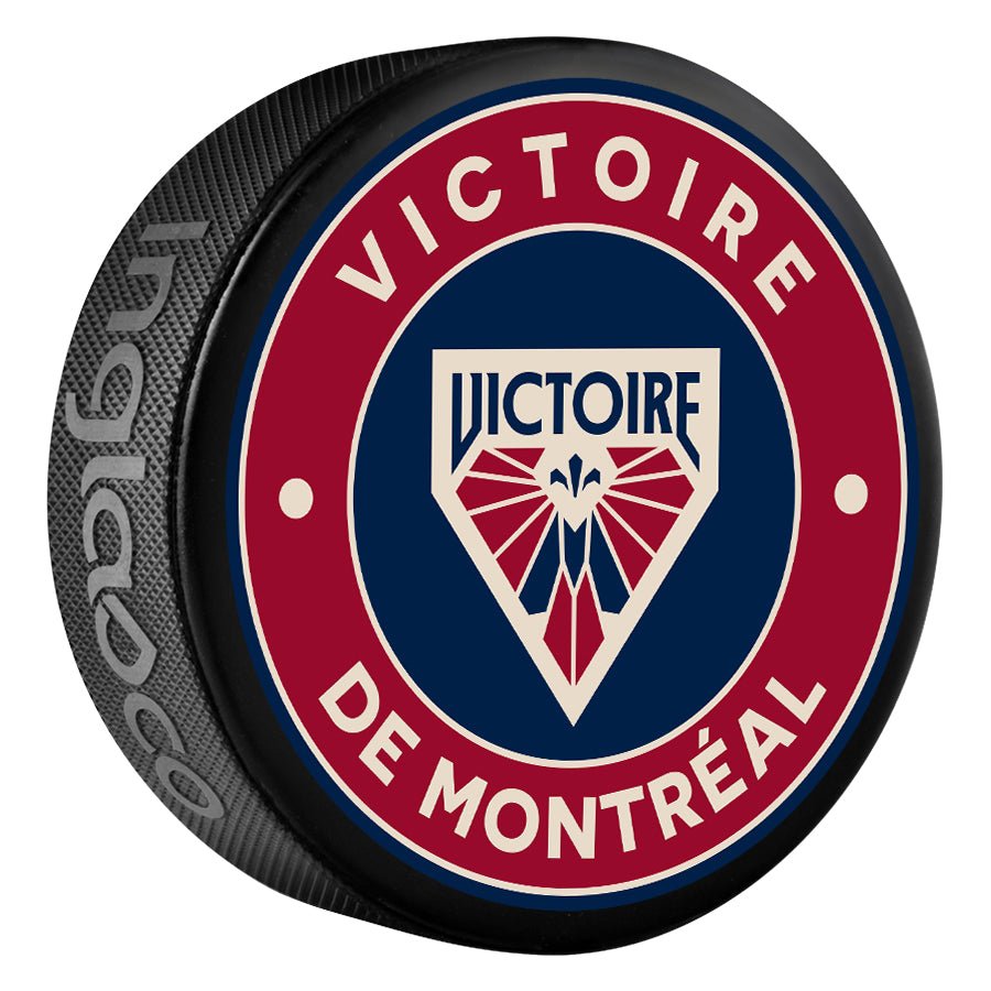 Montreal Victoire Souvenir Puck - Pucks in Black