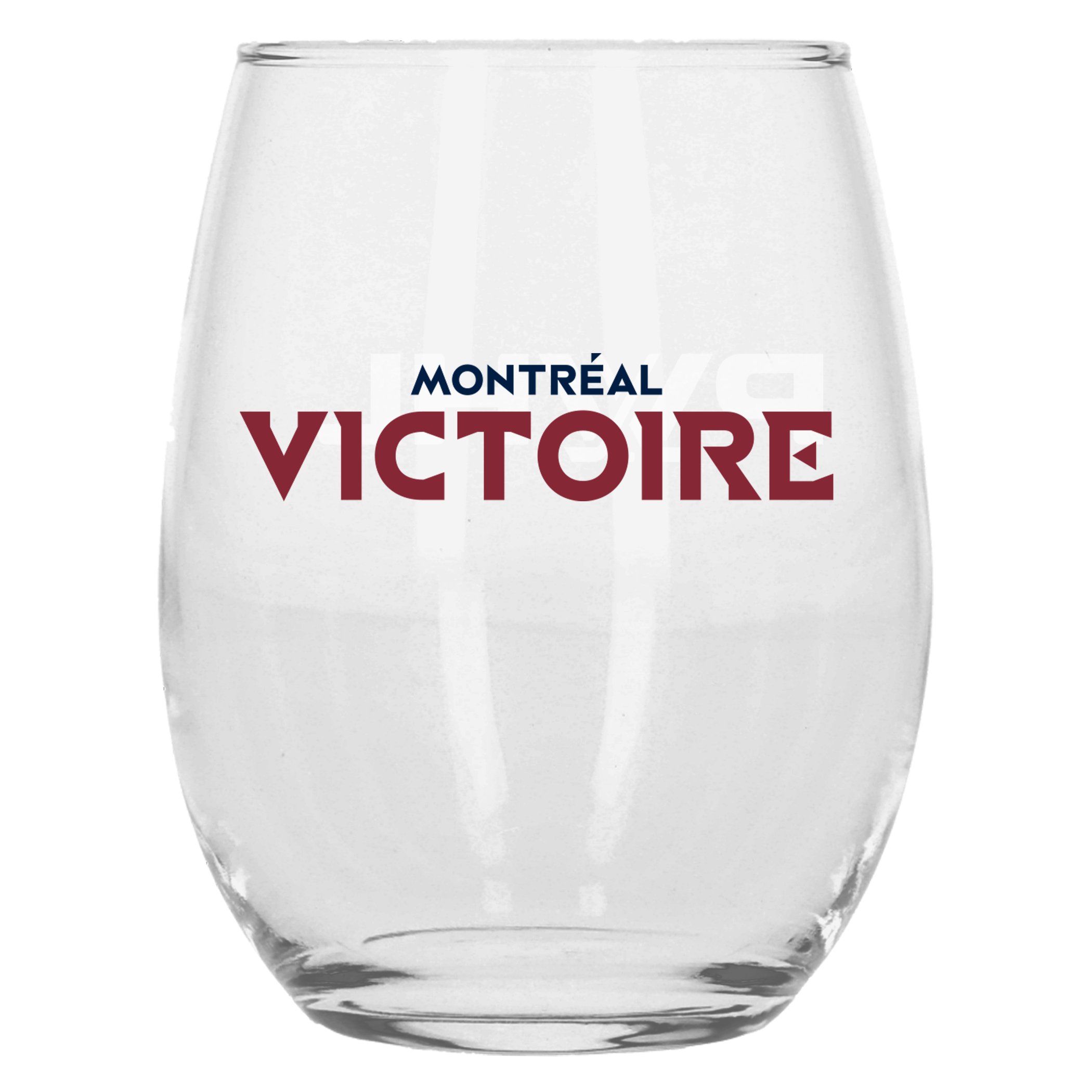 Montreal Victoire Stemless Wine Glass - Drinkware in Clear