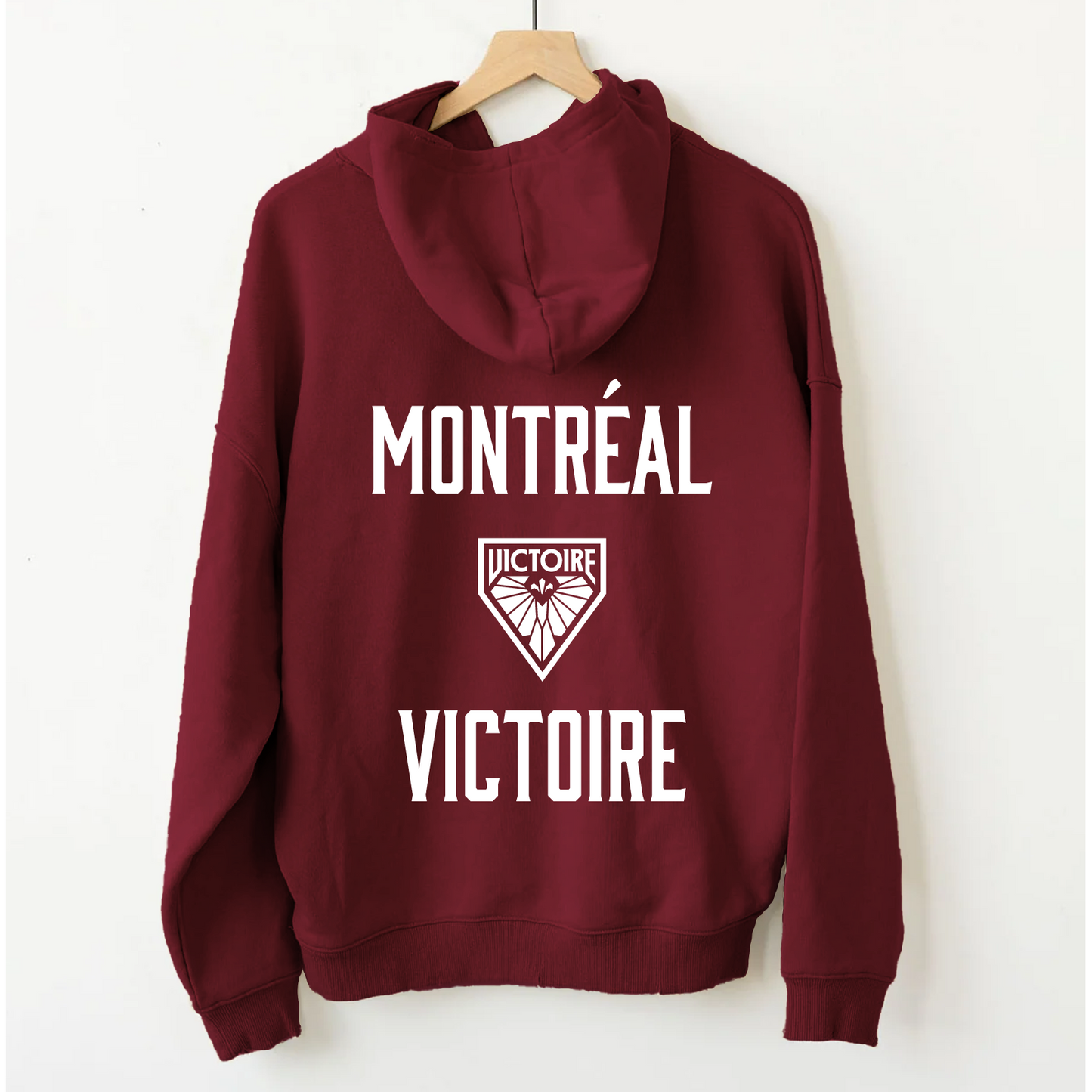 Montreal Victoire Unisex Line Change Back Hit Hockey Hoodie