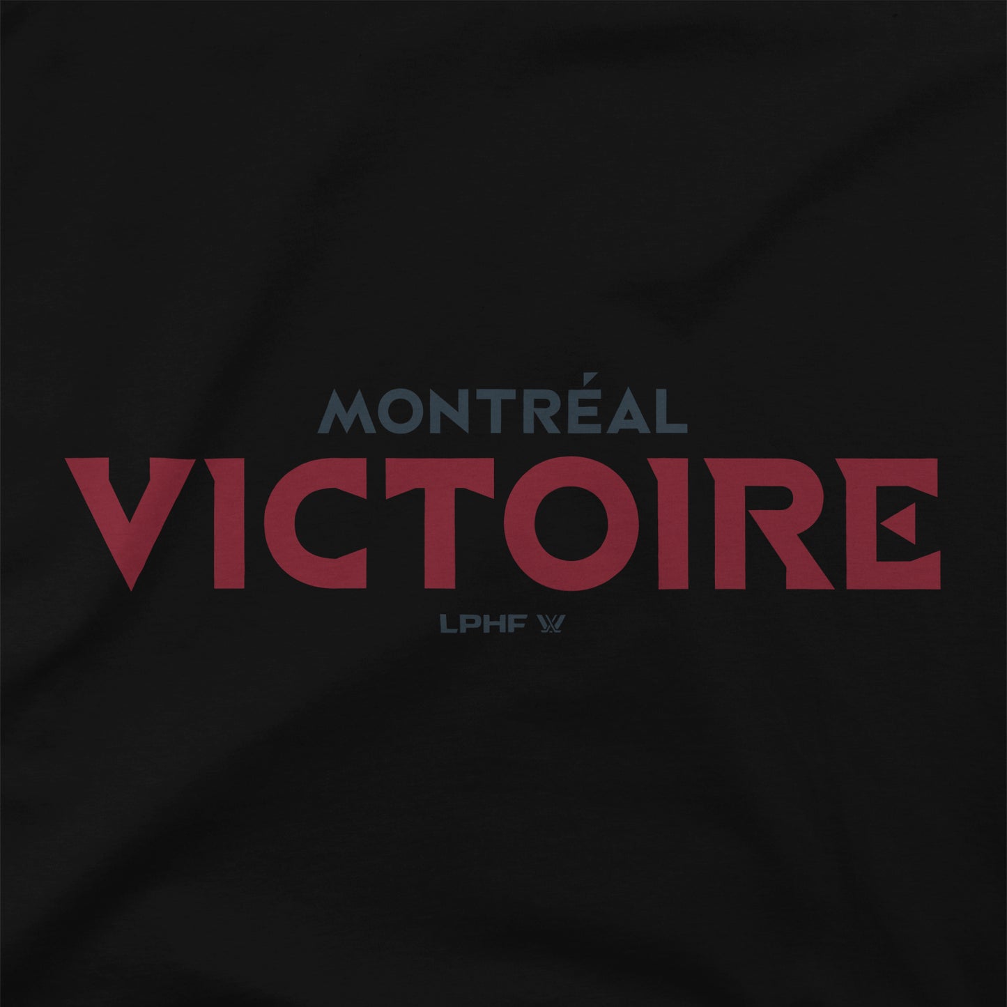 T-shirt unisexe Stadium Essentials Wordmark Victoire de Montréal