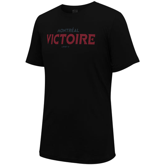 T-shirt unisexe Stadium Essentials Wordmark Victoire de Montréal