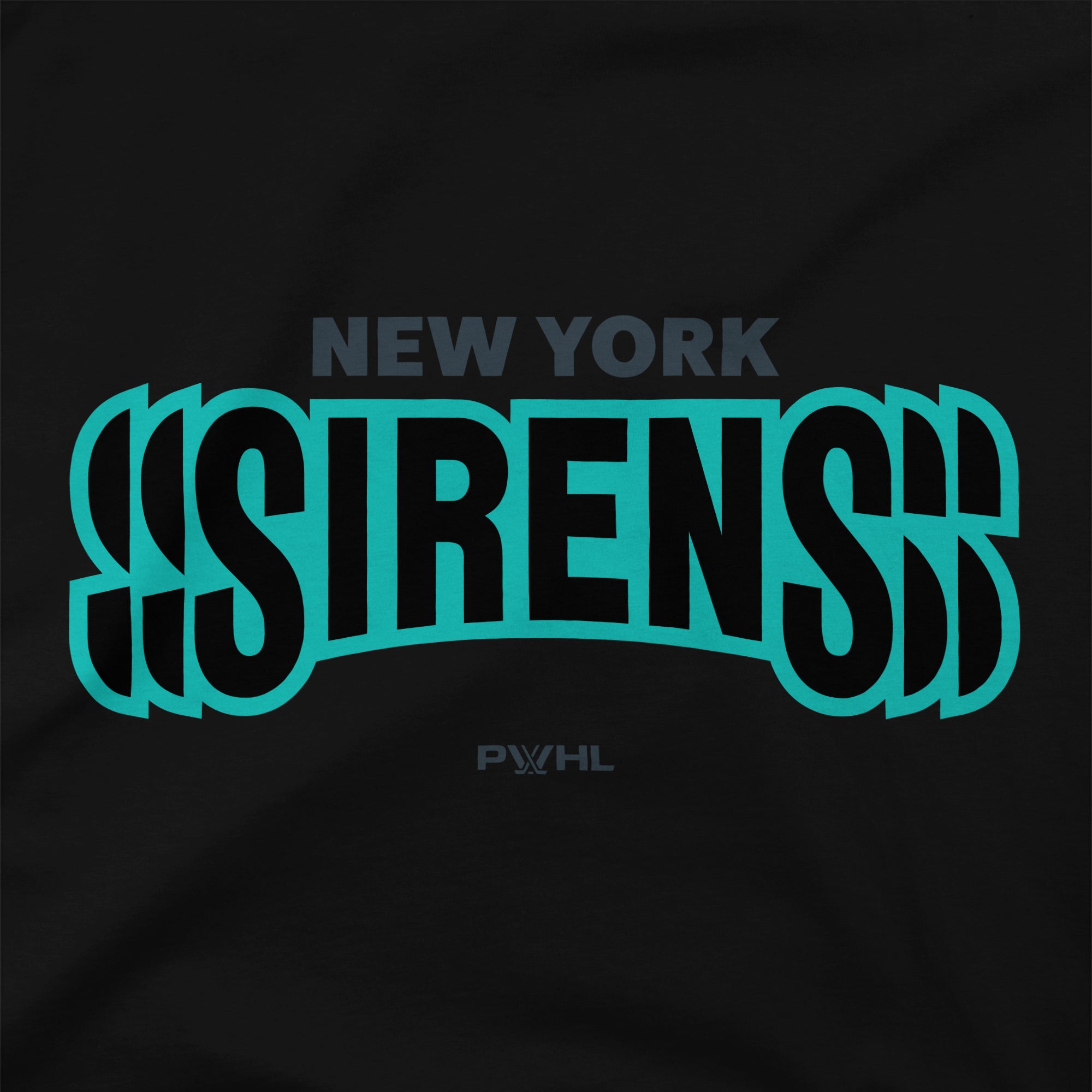 New York Sirens Unisex Stadium Essentials Wordmark T-Shirt - T-Shirt in Black